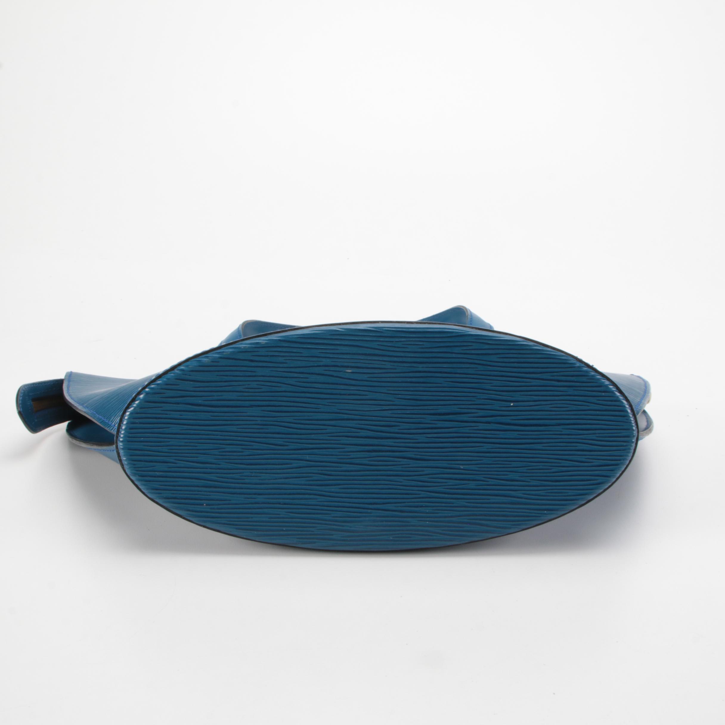 Louis Vuitton St. Jacques PM Bag in Toledo Blue Epi and Smooth Leather