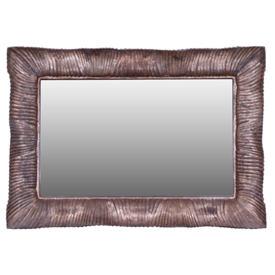 Kordenbrock Interiors Italian Ribbon Bronze Wood Wall Mirror, Contempory