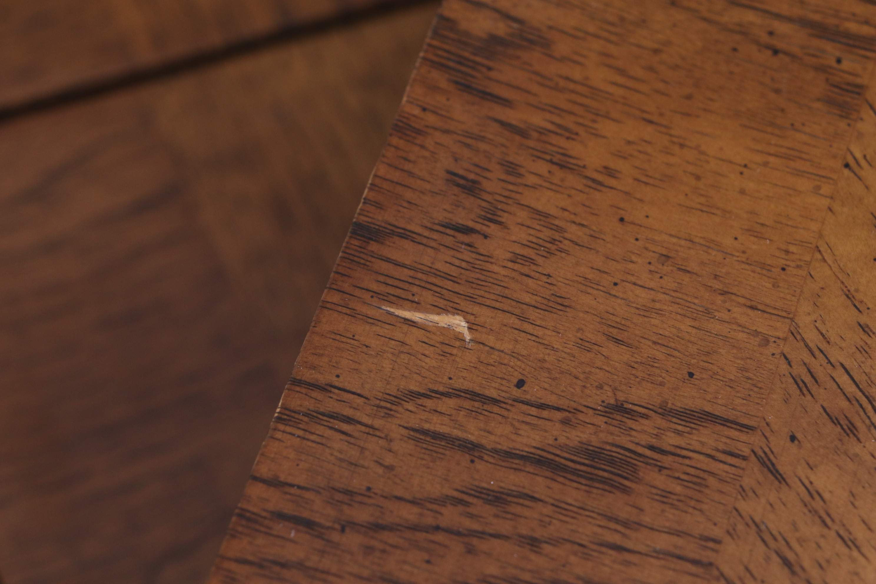 Drexel-Heritage "Accolade" Campaign Style Dining Table and Caned Chairs, c. 1980