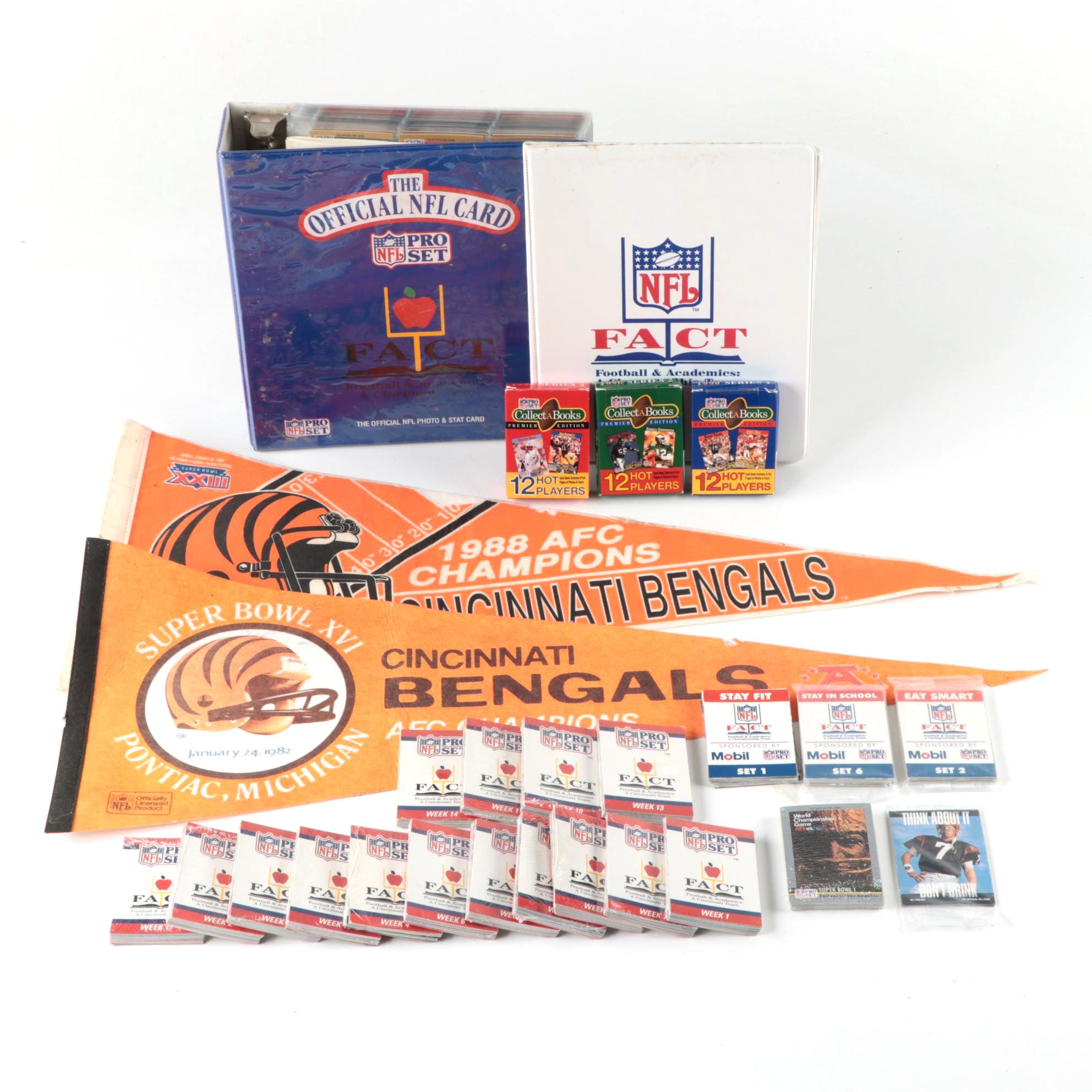 Assortment of Football Collectibles