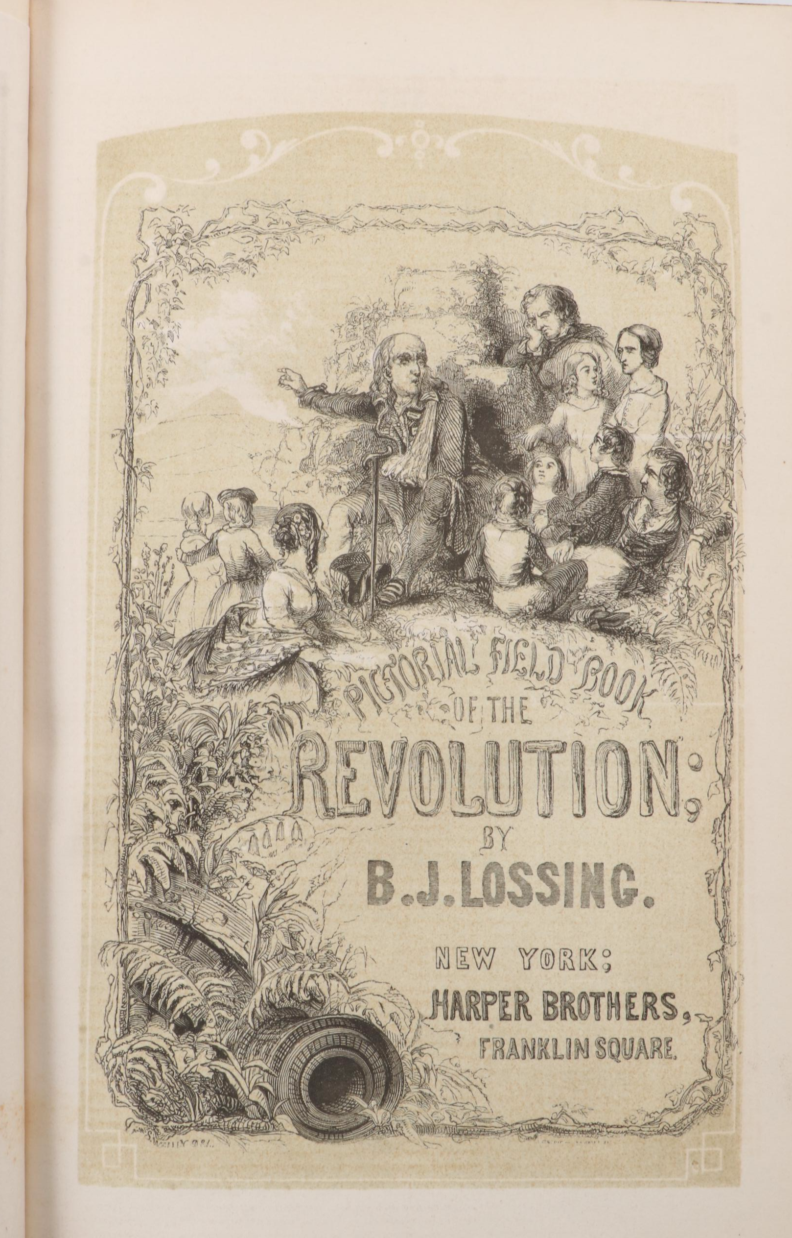 "The Pictorial Field-Book of the Revolution" Two-Volume Set, 1860