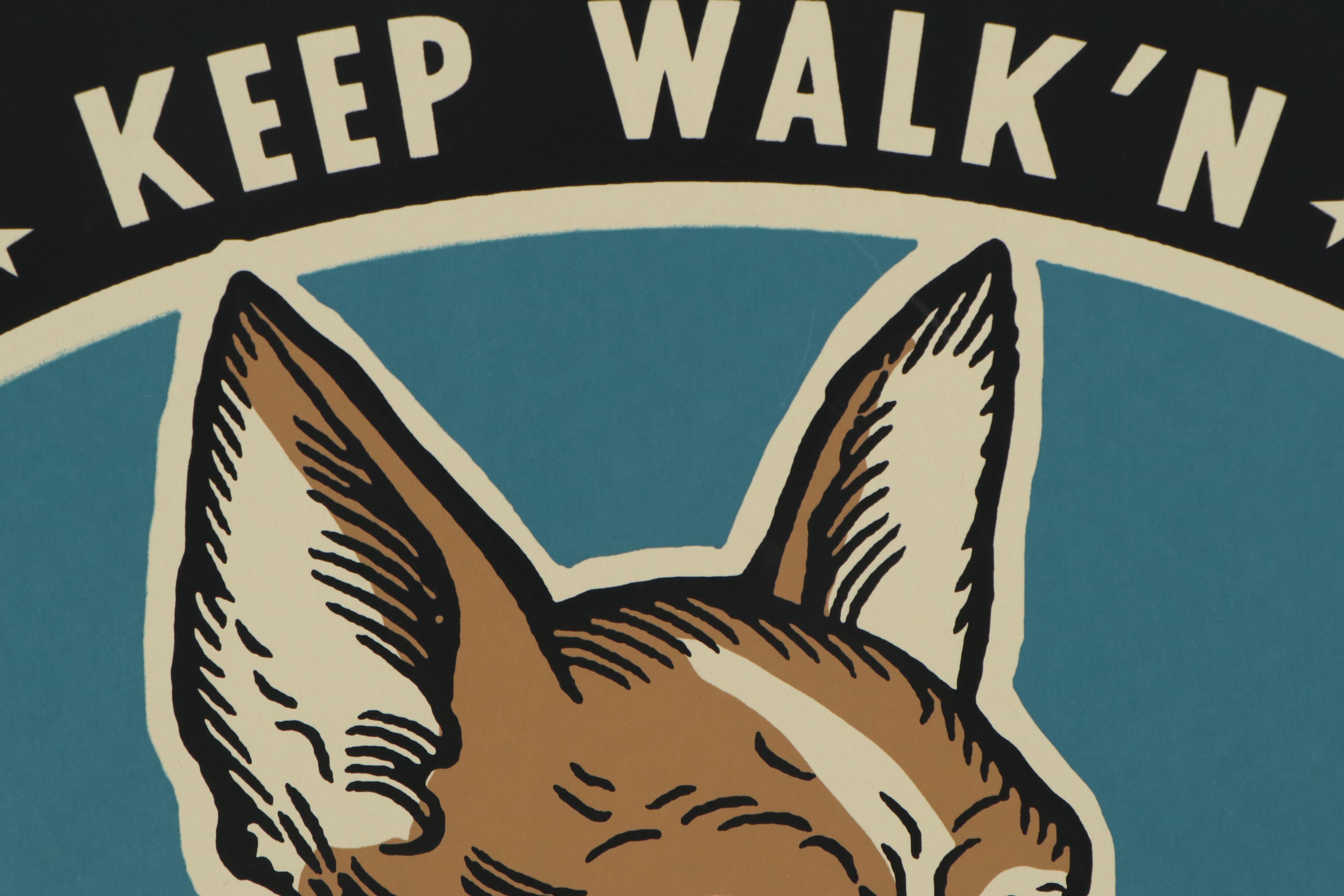 Ravi Zupa Serigraph of Chihuahua Smoking a Cigarette