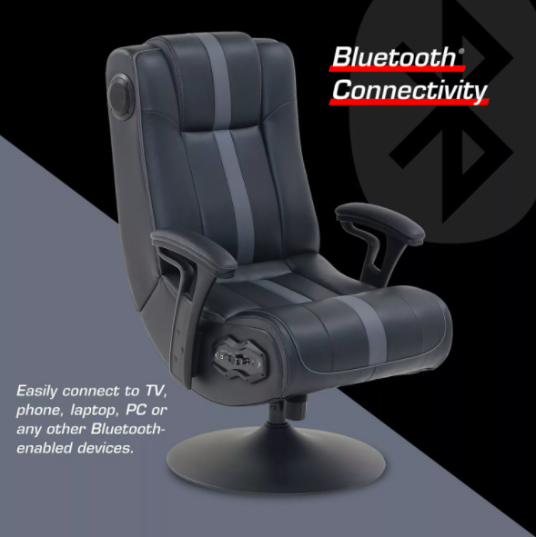 True Innovations Pedestal Gaming Chair with Built in Sound and Vibration System