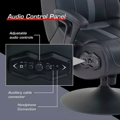 True Innovations Pedestal Gaming Chair with Built in Sound and Vibration System