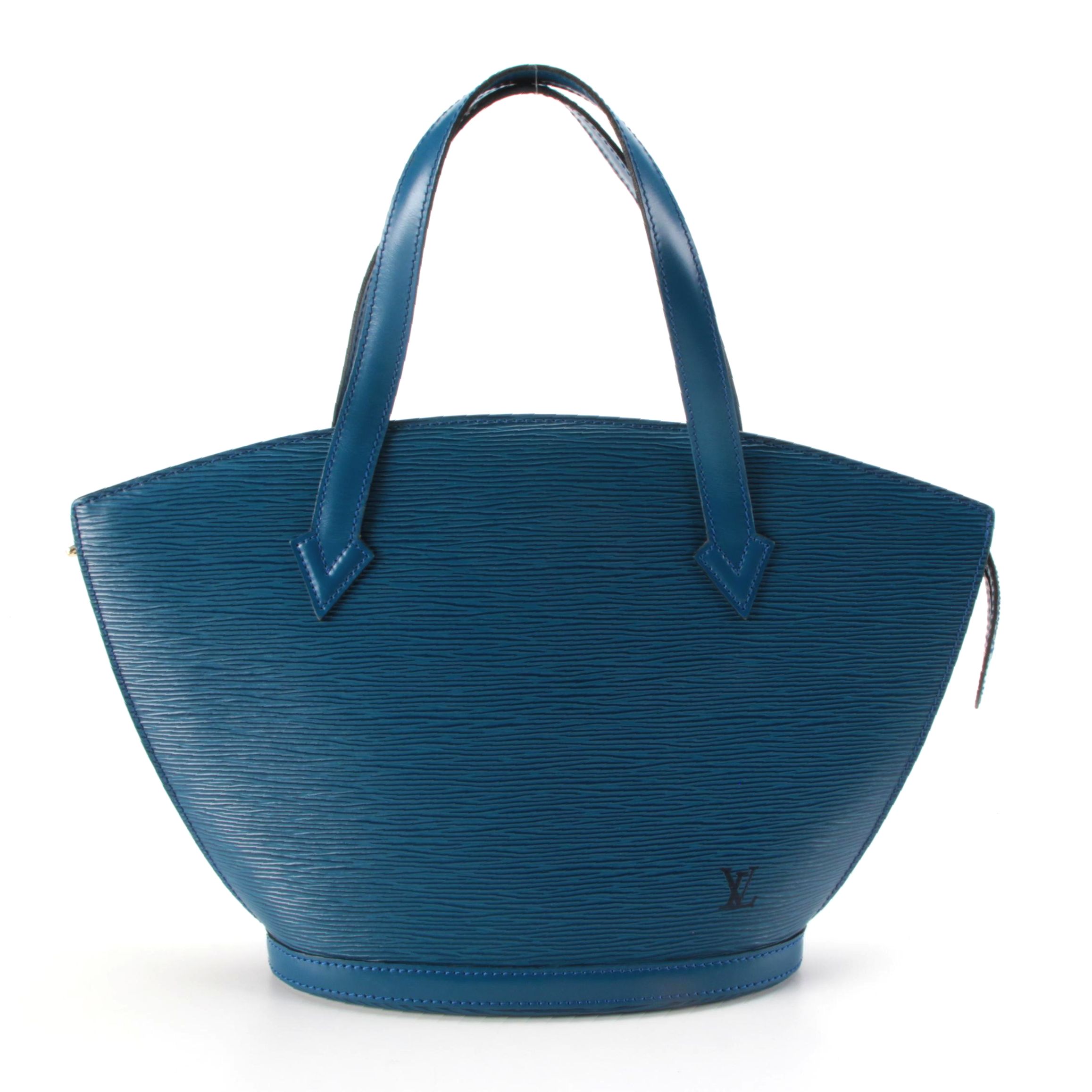 Louis Vuitton St. Jacques PM Bag in Toledo Blue Epi and Smooth Leather