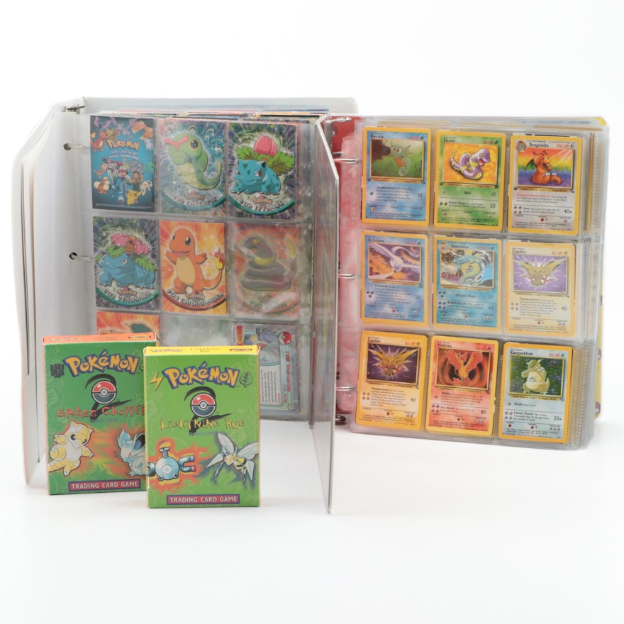 Collection of Pokémon Cards, Includes Japanese, 1990s Issues, and First Editions