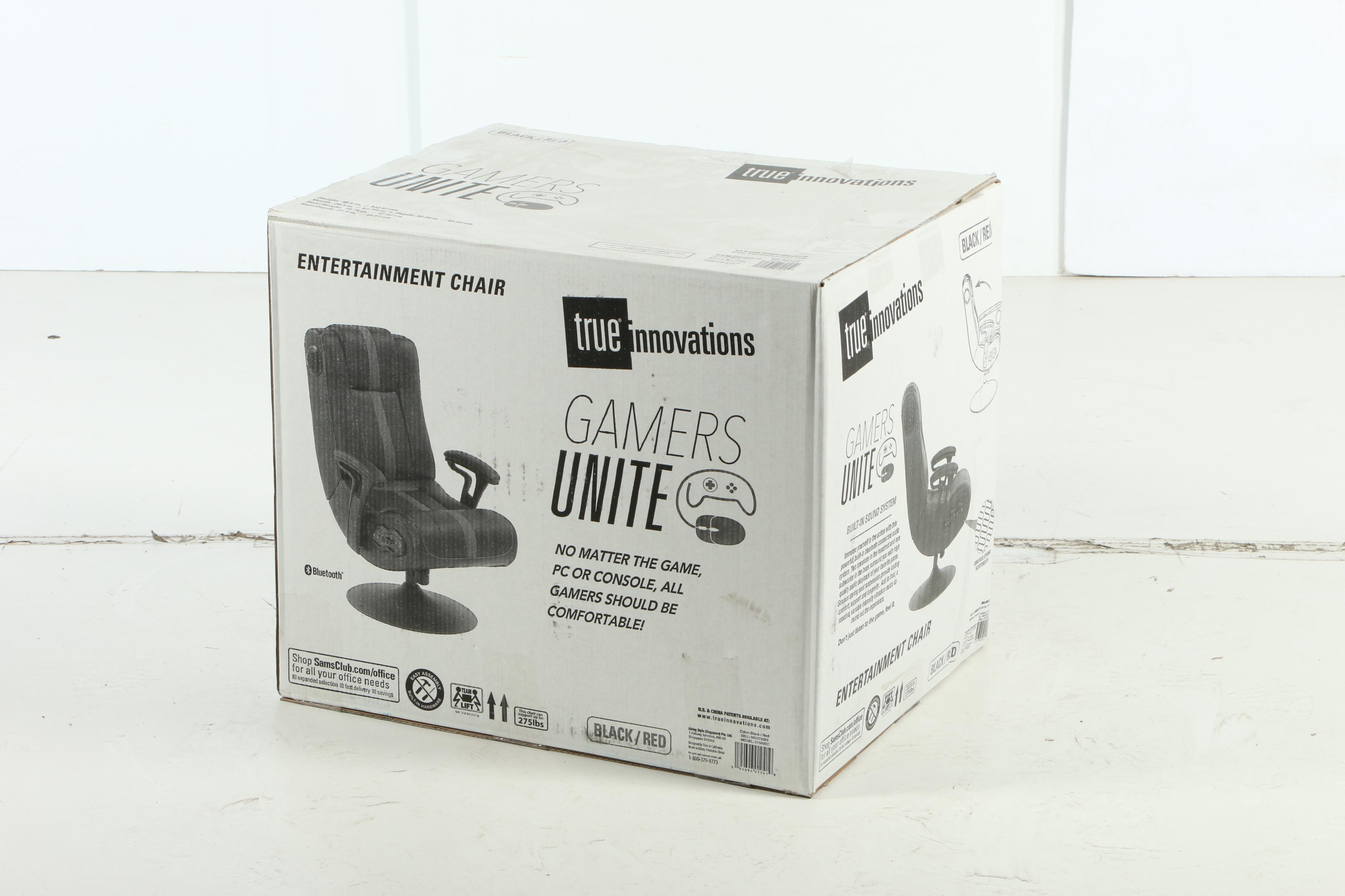 True Innovations Pedestal Gaming Chair with Built in Sound and Vibration System