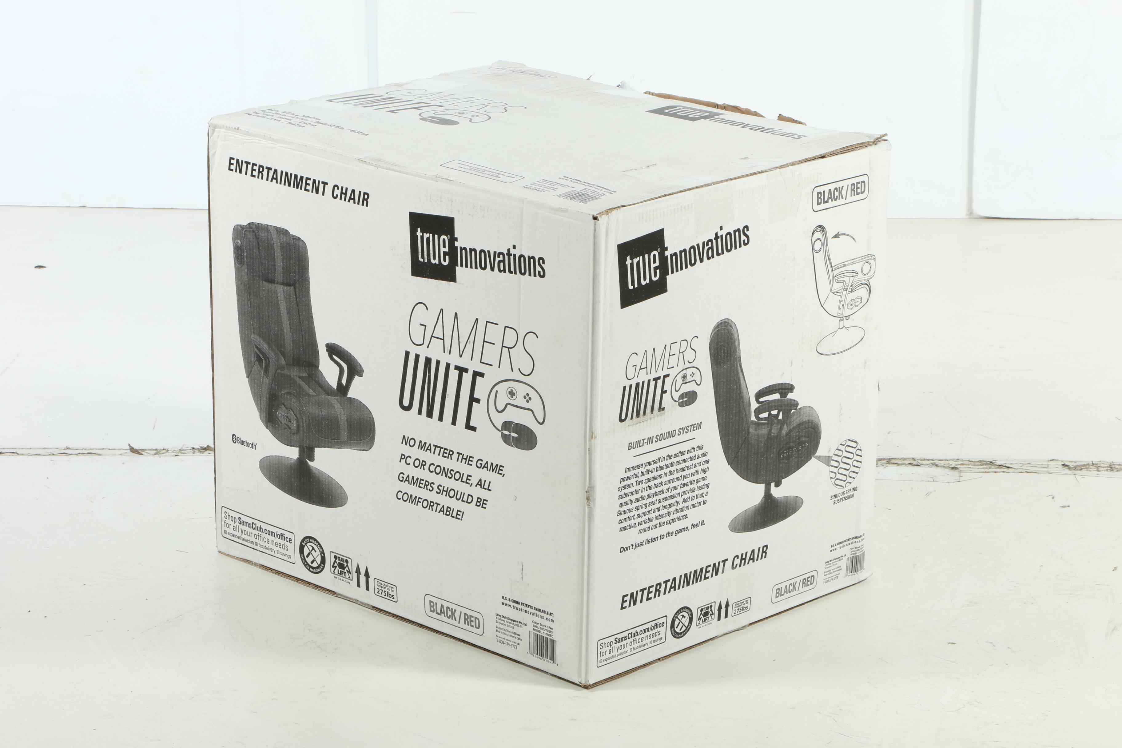 True Innovations Pedestal Gaming Chair with Built in Sound and Vibration System