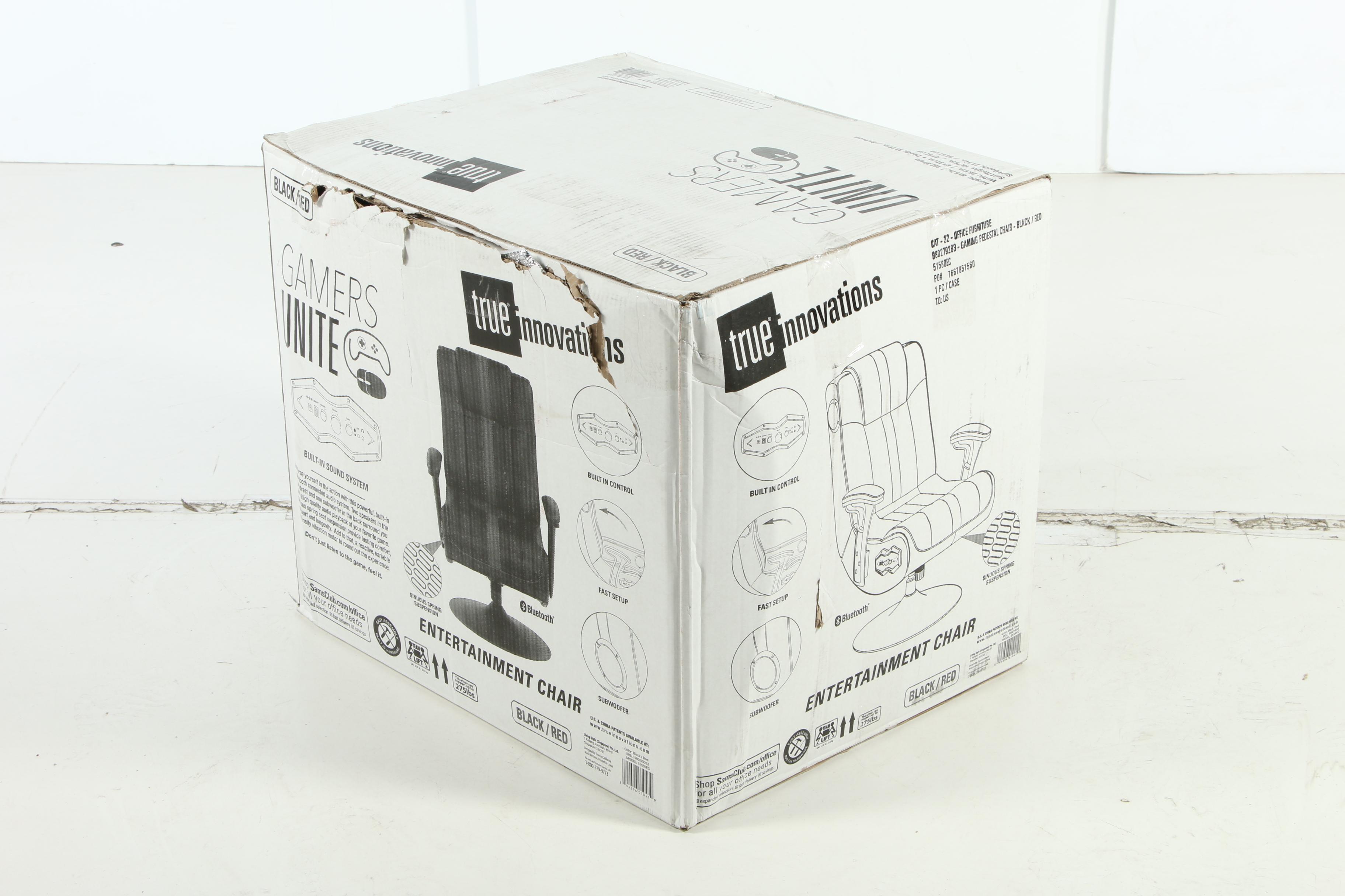 True Innovations Pedestal Gaming Chair with Built in Sound and Vibration System