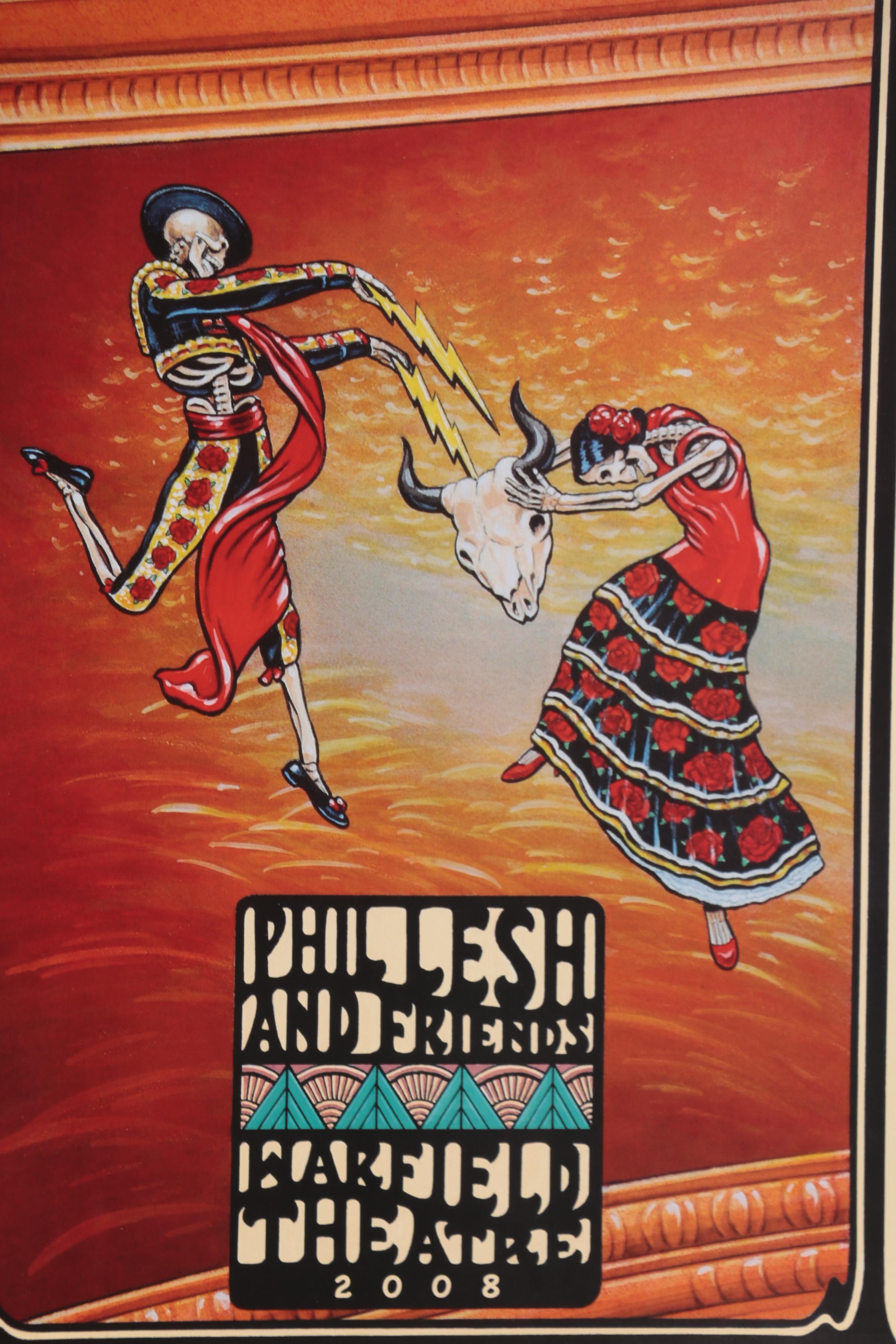 Bill Graham Offset Lithograph Phil Lesh Concert Posters after Dennis Larkins