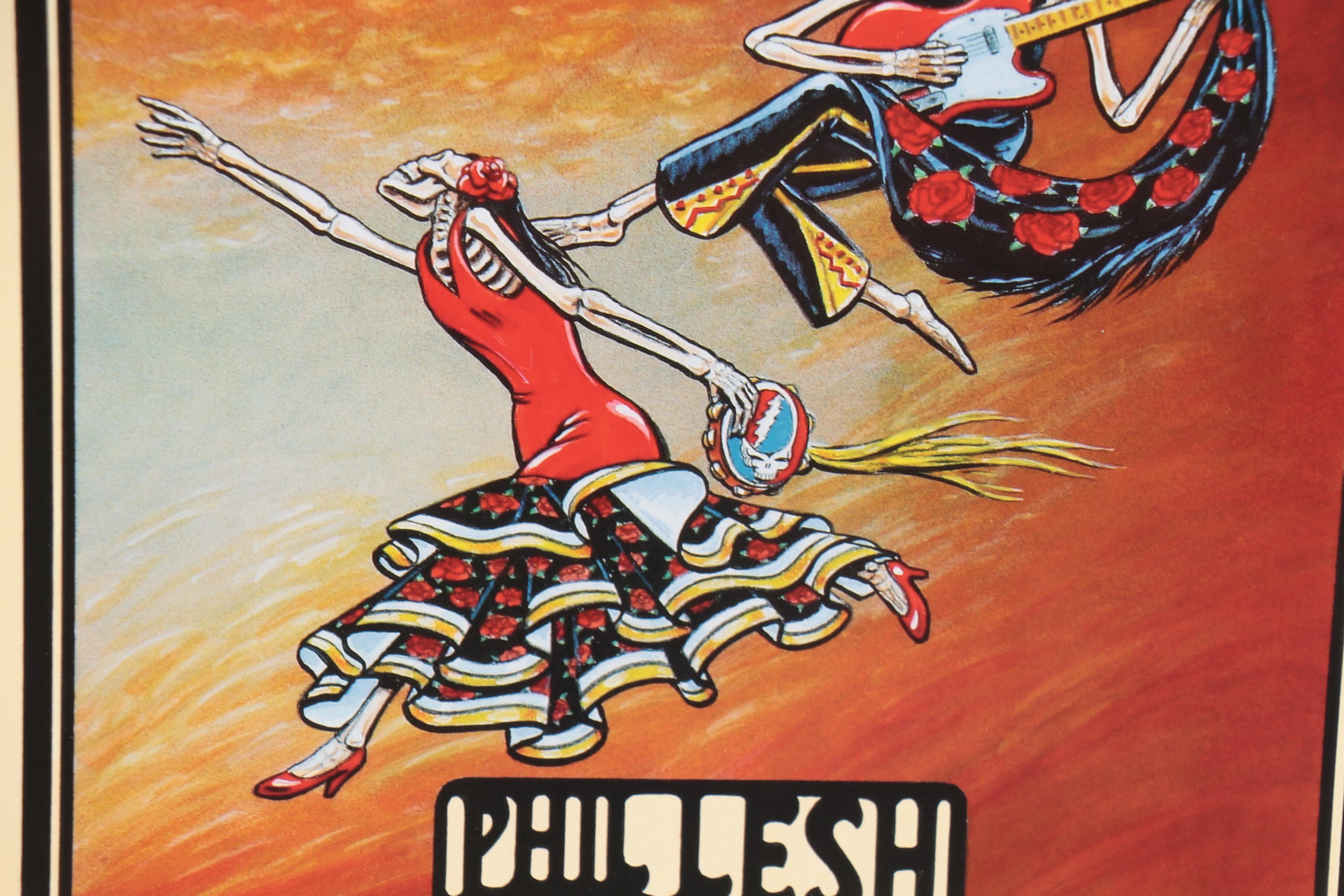 Bill Graham Offset Lithograph Phil Lesh Concert Posters after Dennis Larkins