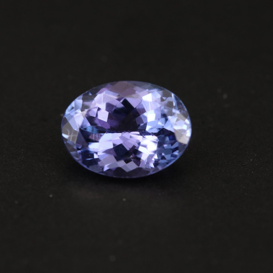 Loose 1.50 CT Oval Faceted Tanzanite