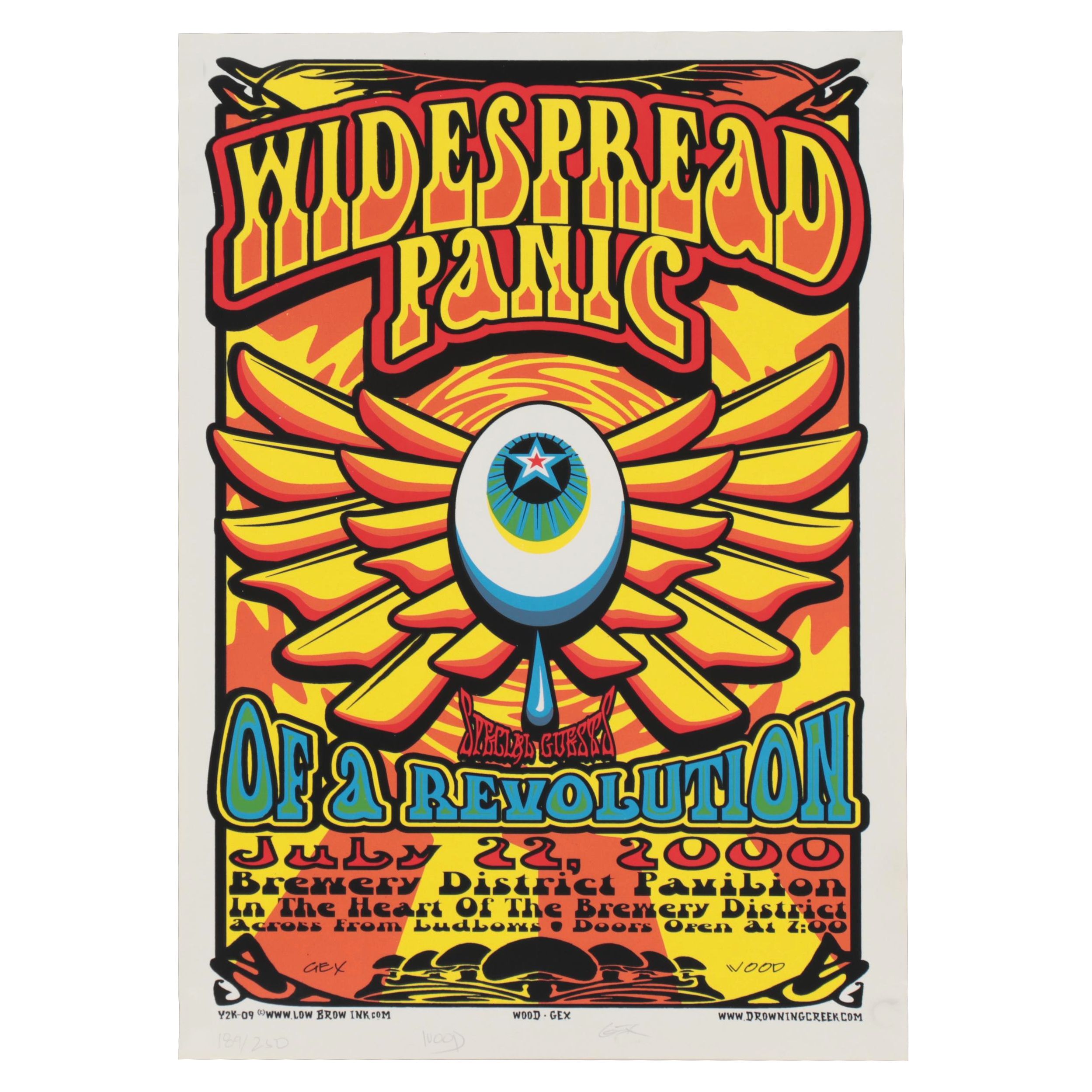 Drowning Creek Studio Giclée Poster for "Widespread Panic" and "Of a Revolution"