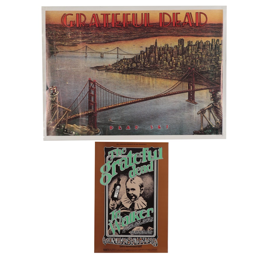 Grateful Dead Posters after Randy Tuten, Dennis Larkins, and Peter Barsotti