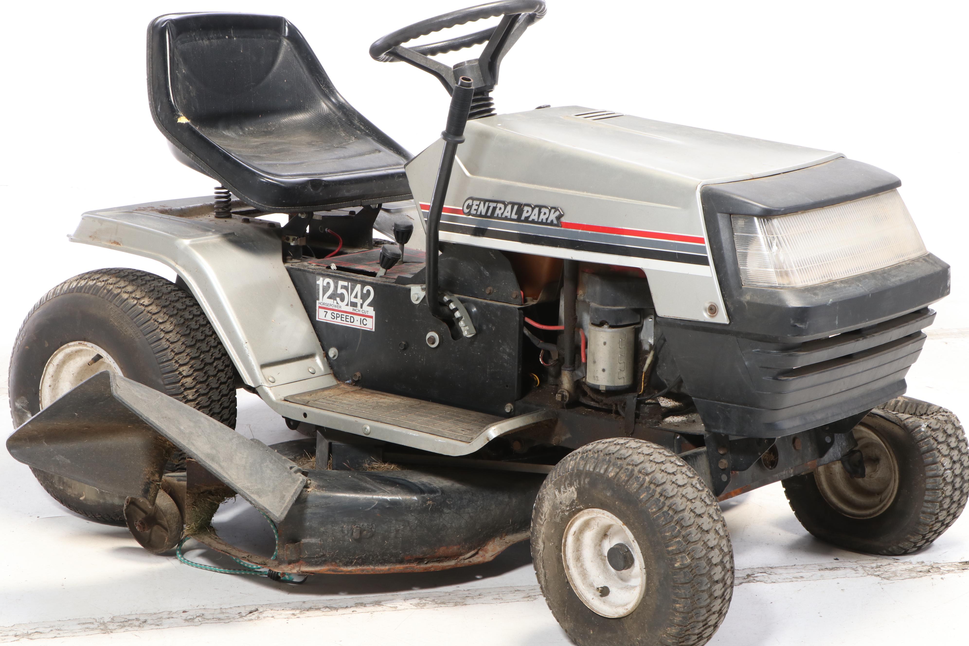 Central Park 12.5 Hp Gas Powered 42" Riding Lawn Mower