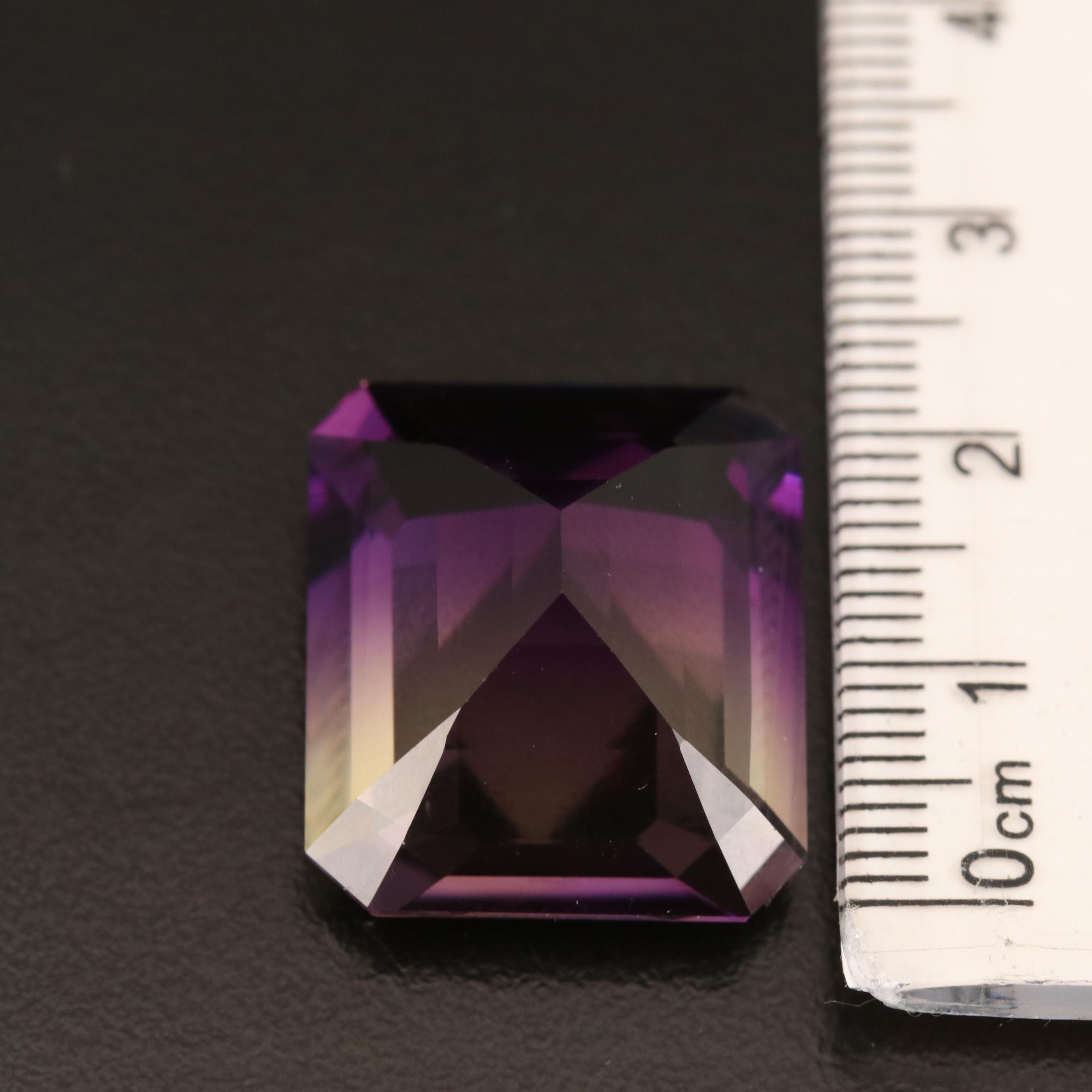 Loose 31.54 CT Rectangular Ametrine