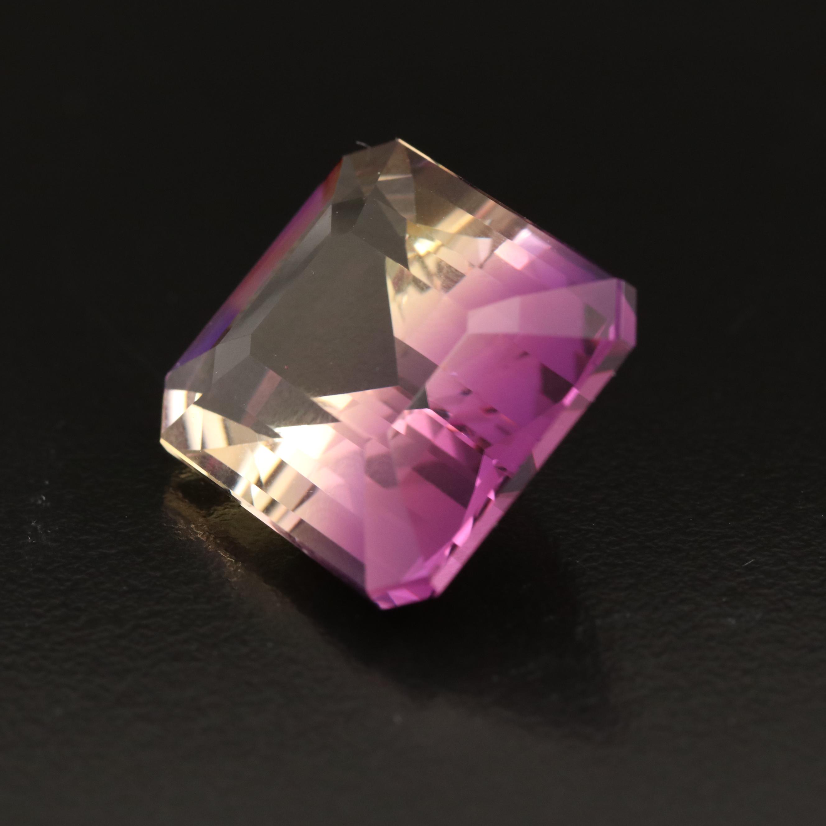 Loose 31.54 CT Rectangular Ametrine