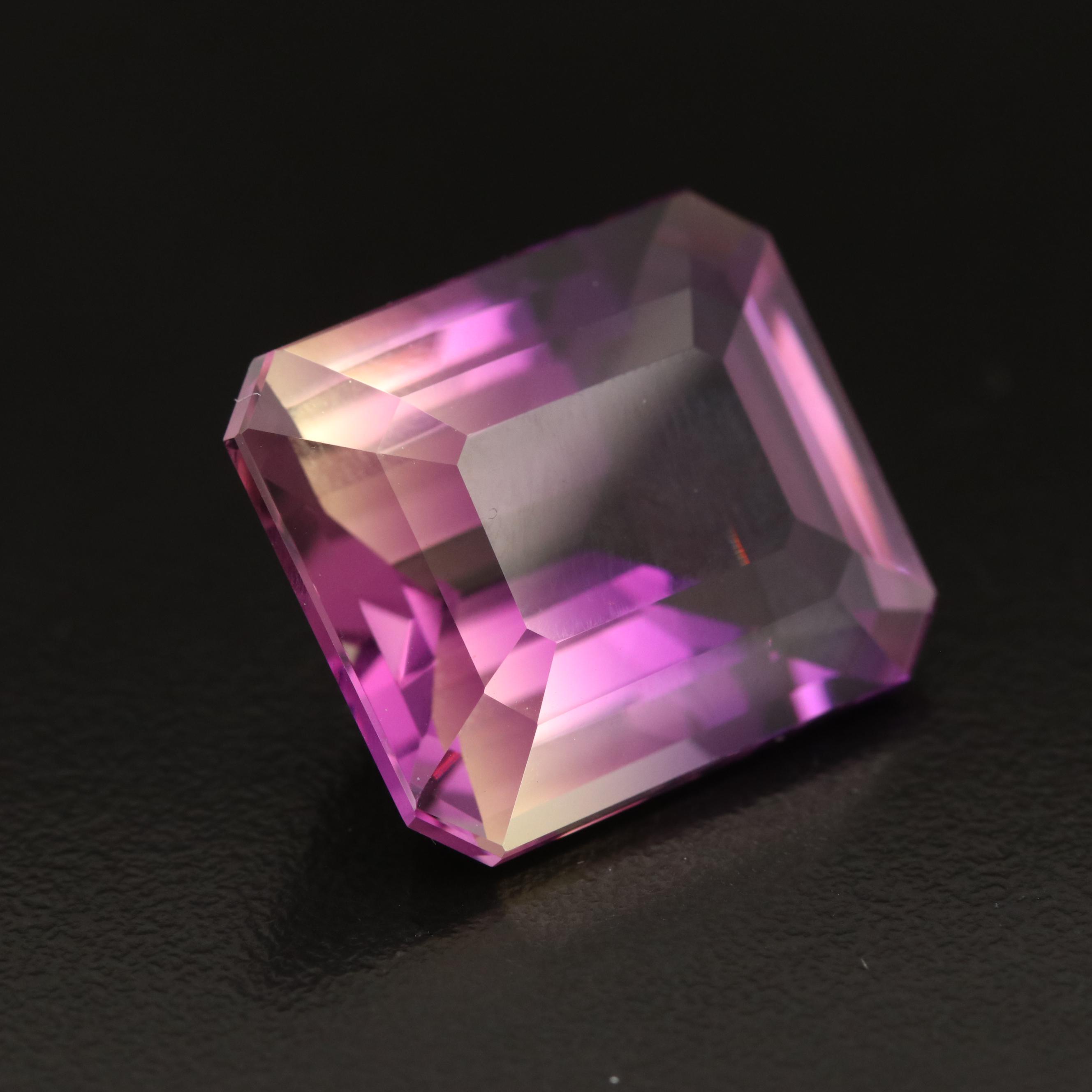 Loose 31.54 CT Rectangular Ametrine
