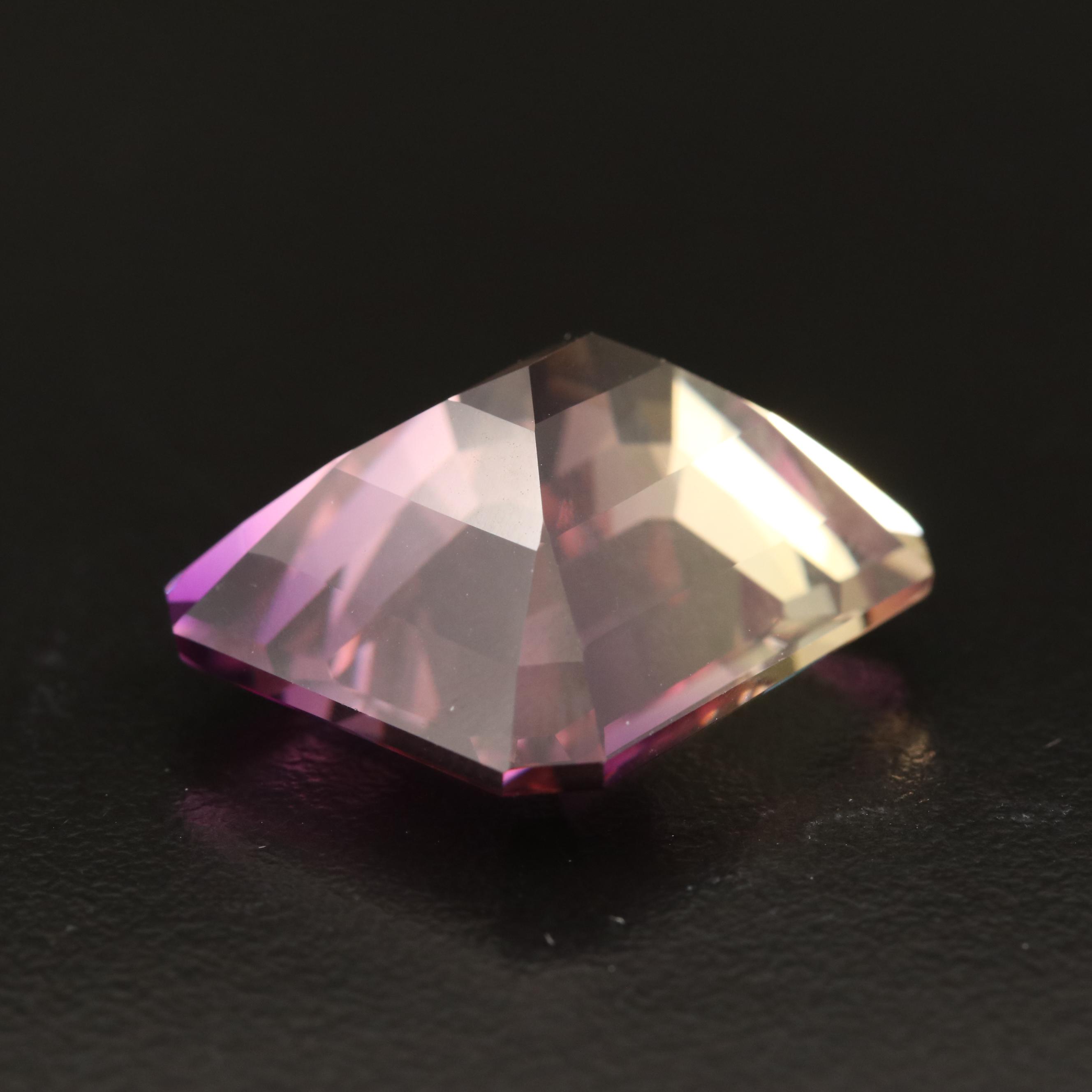 Loose 31.54 CT Rectangular Ametrine