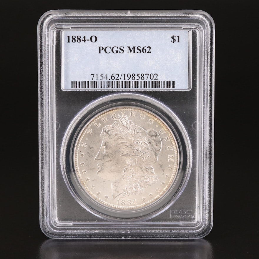 PCGS Graded MS62 1884-O Morgan Silver Dollar