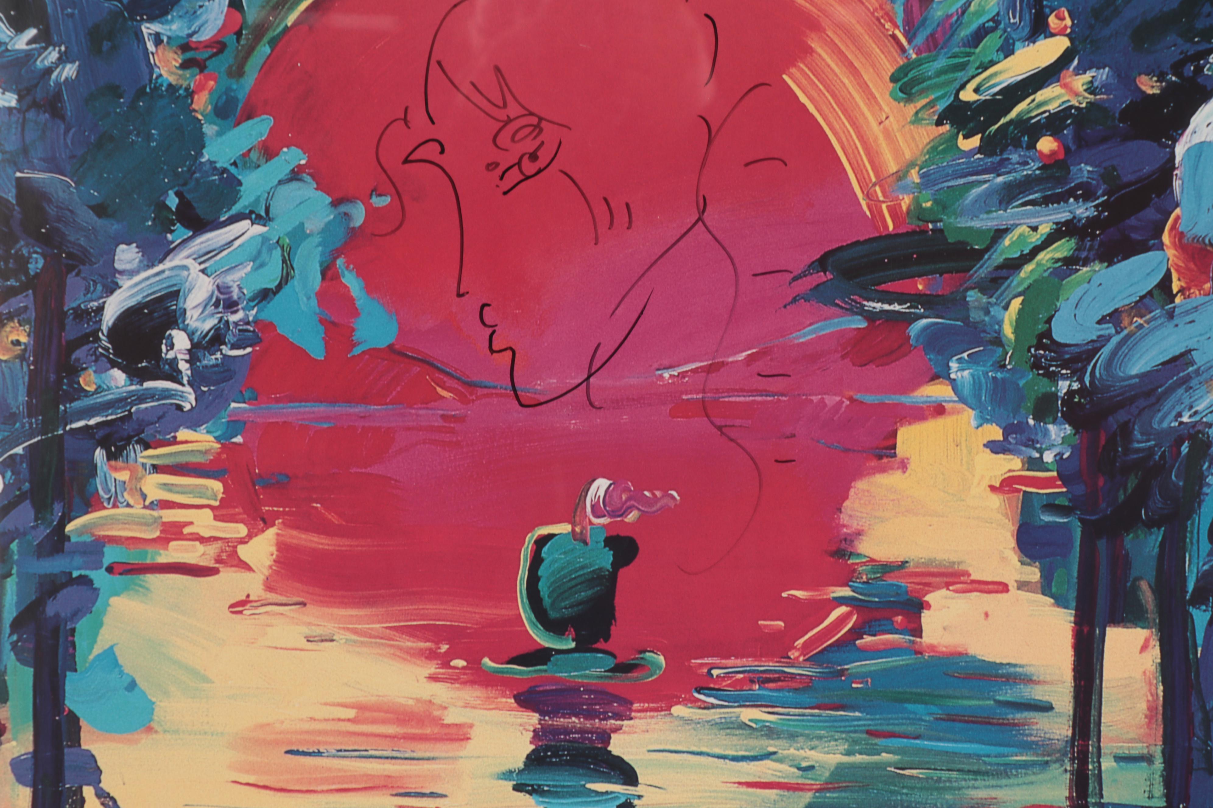 Peter Max Offset Lithograph Poster "Better World," 2000