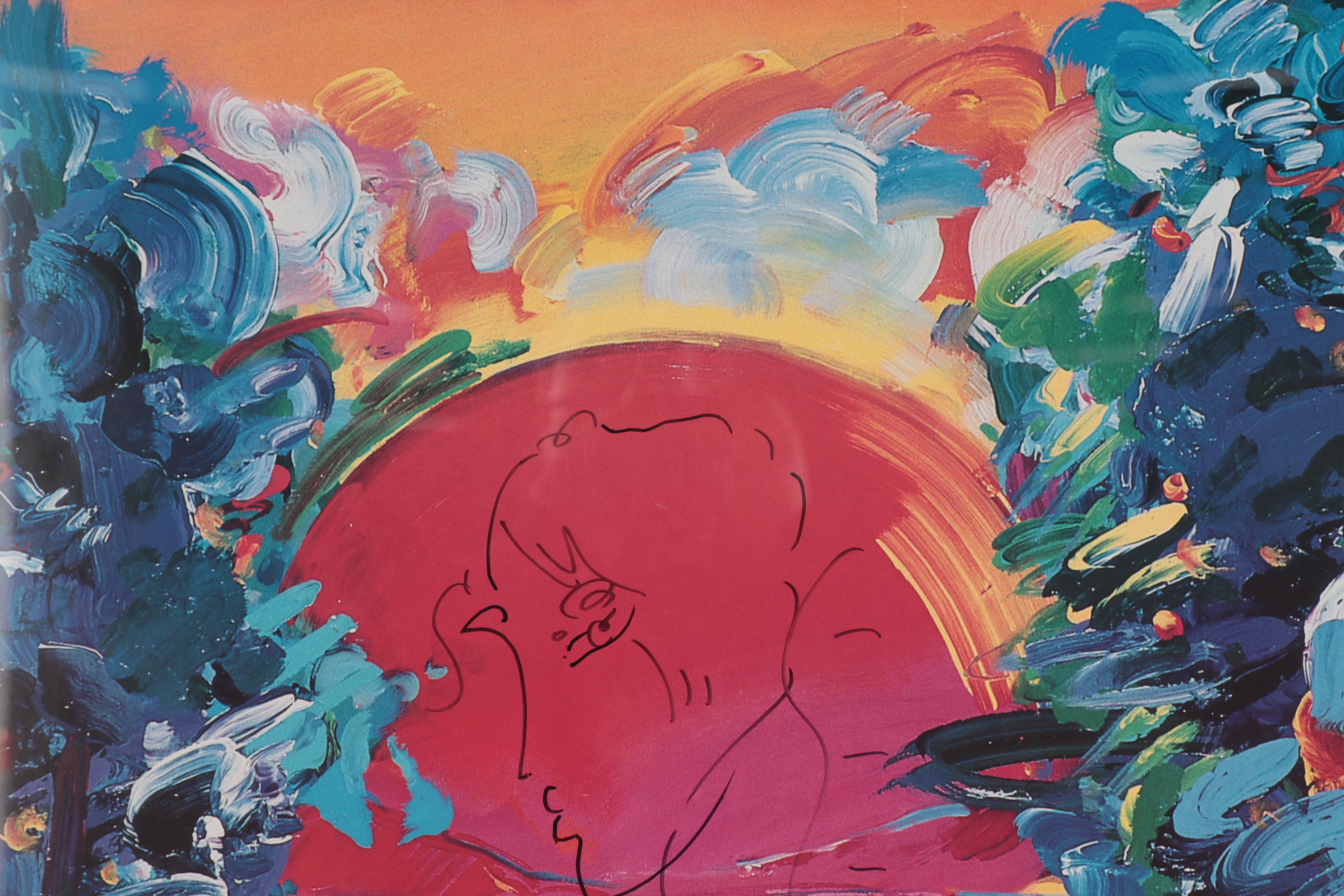 Peter Max Offset Lithograph Poster "Better World," 2000