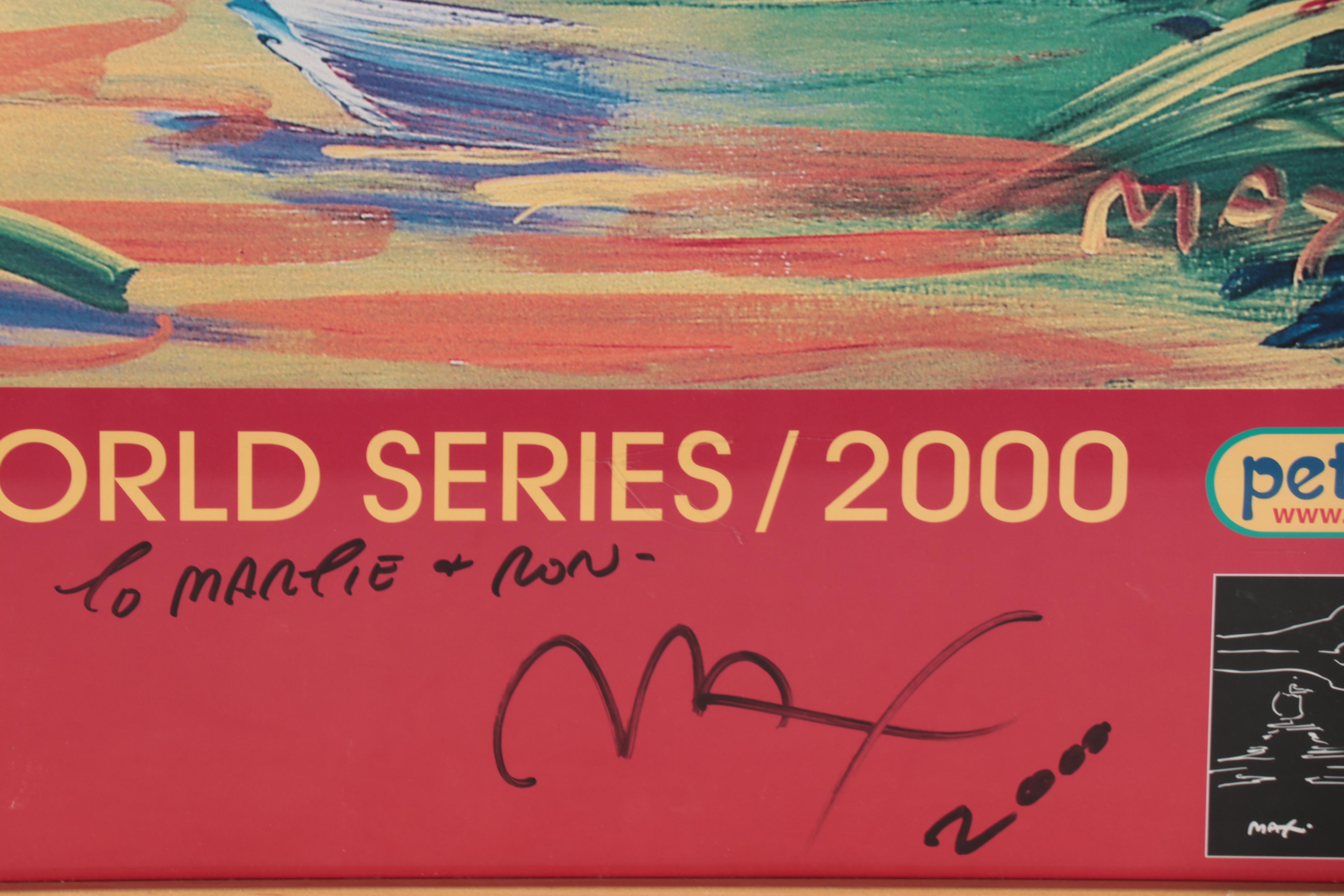 Peter Max Offset Lithograph Poster "Better World," 2000