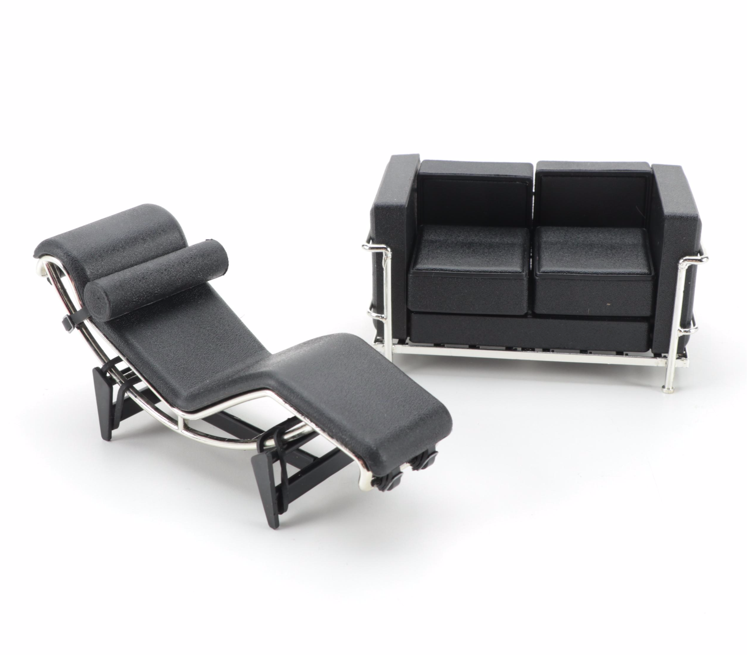 Vitra Miniatures Collection Egg Chairs and Other Mid-Century Modern Chairs