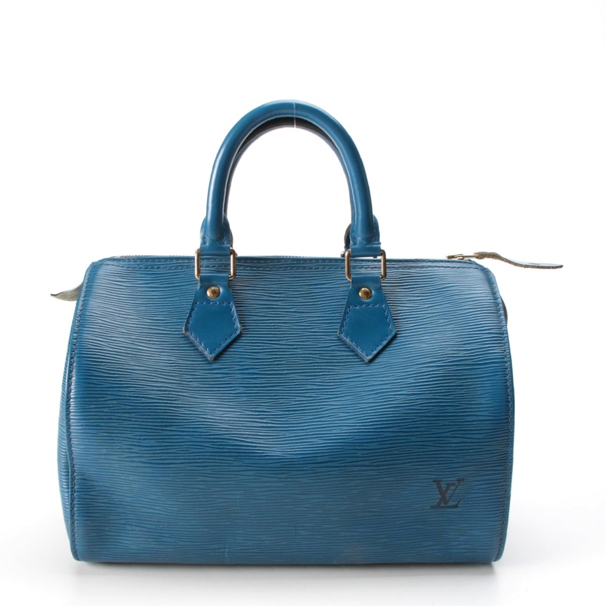 Louis Vuitton Speedy 25 in Toledo Blue Epi Leather