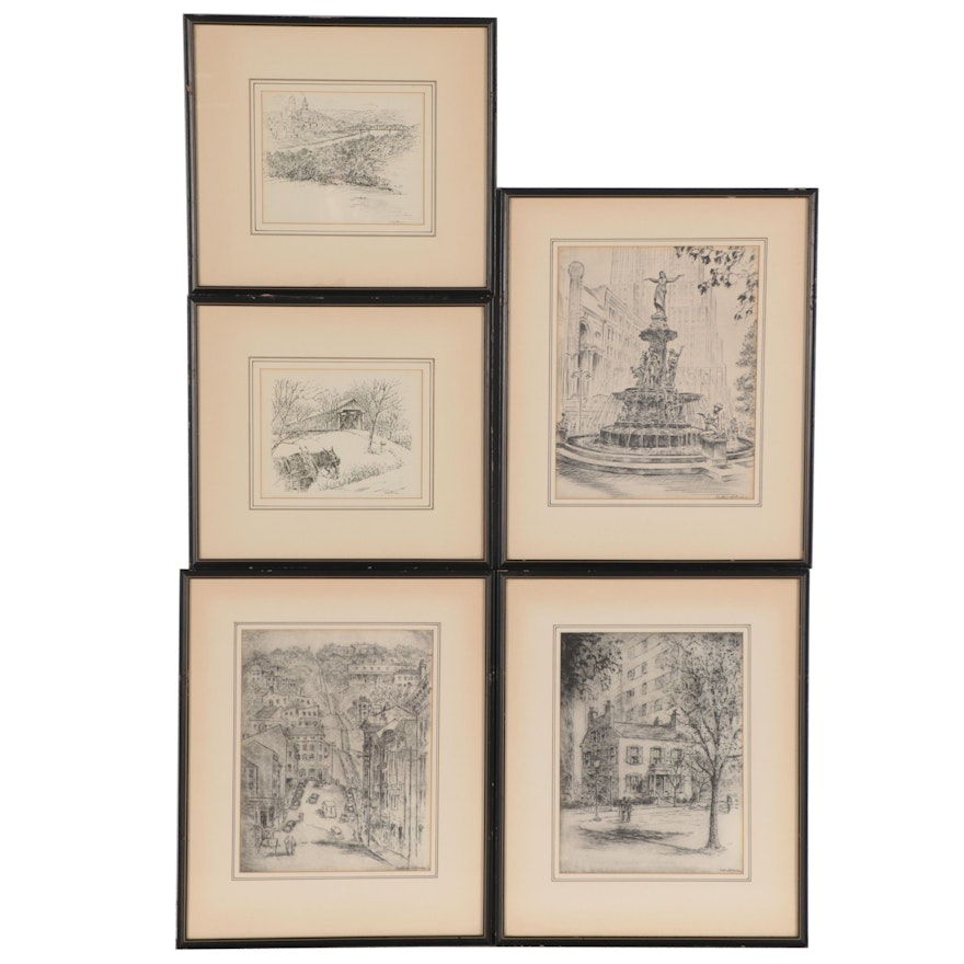 Lithographs and Photomechanical Print after Caroline Williams, Late 20th Century