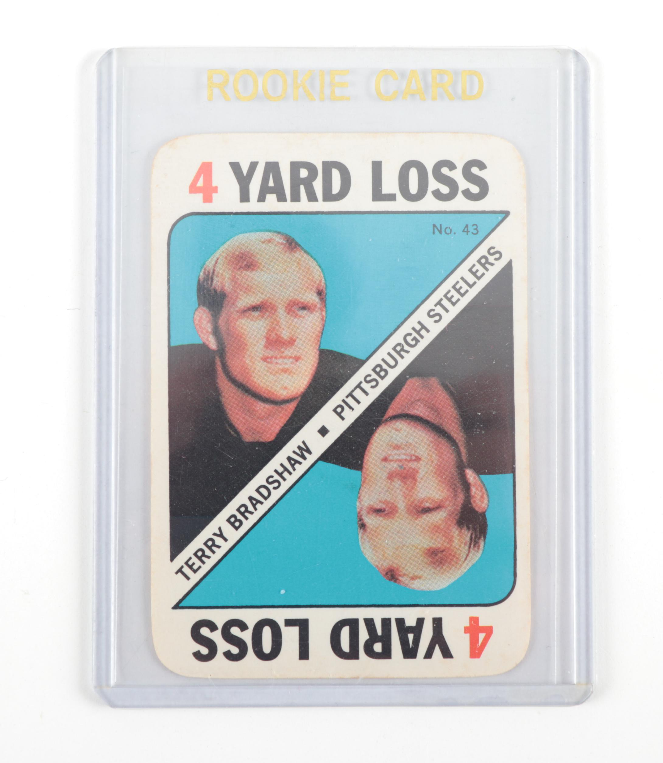 1970s-1980s Terry Bradshaw Steelers NFL Football Cards with Rookie