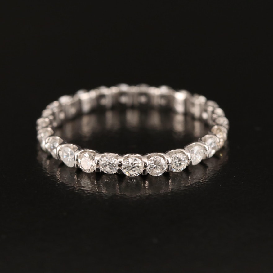 Platinum Diamond Eternity Band