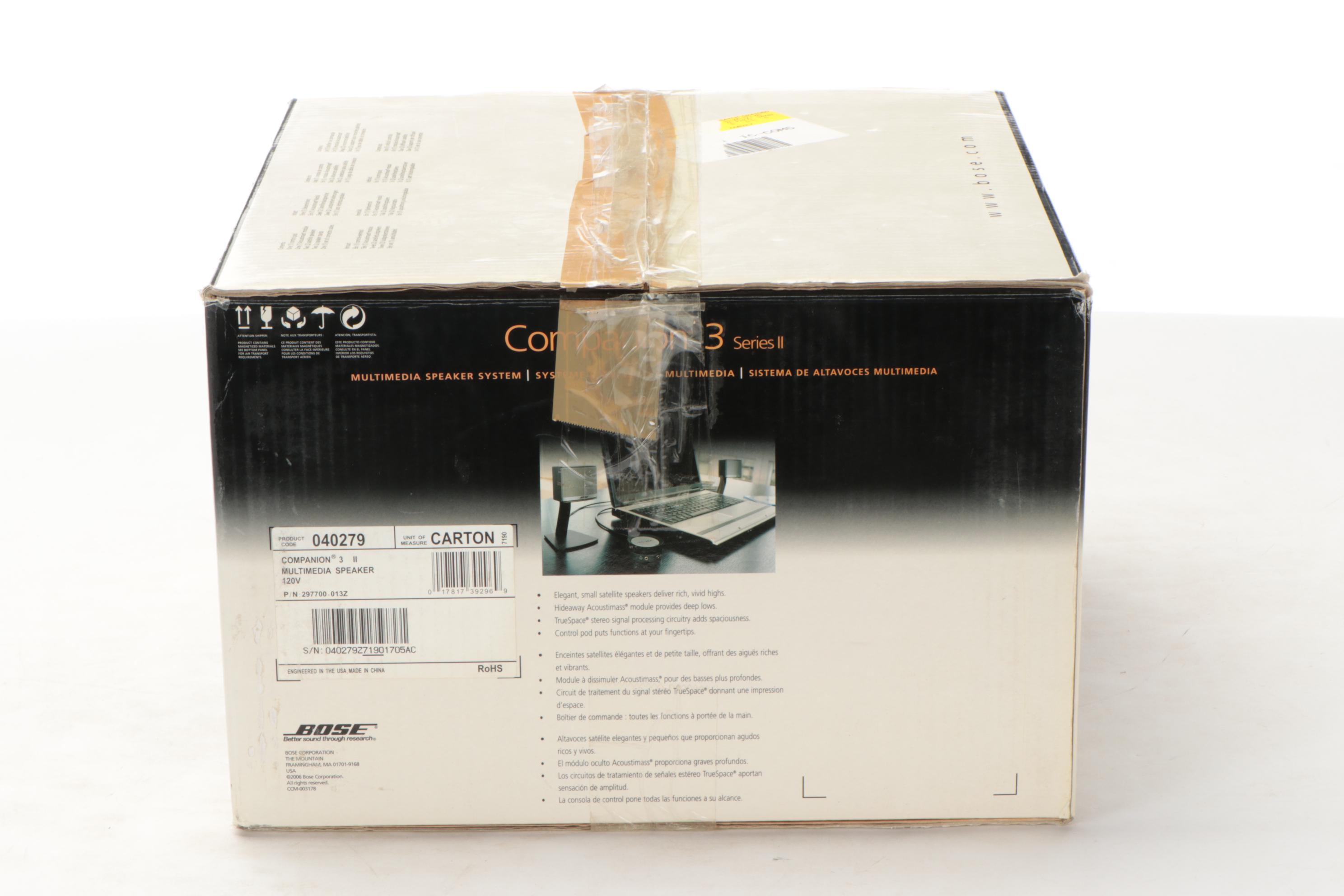 Bose Companion 3 Series II Multimedia Speaker System