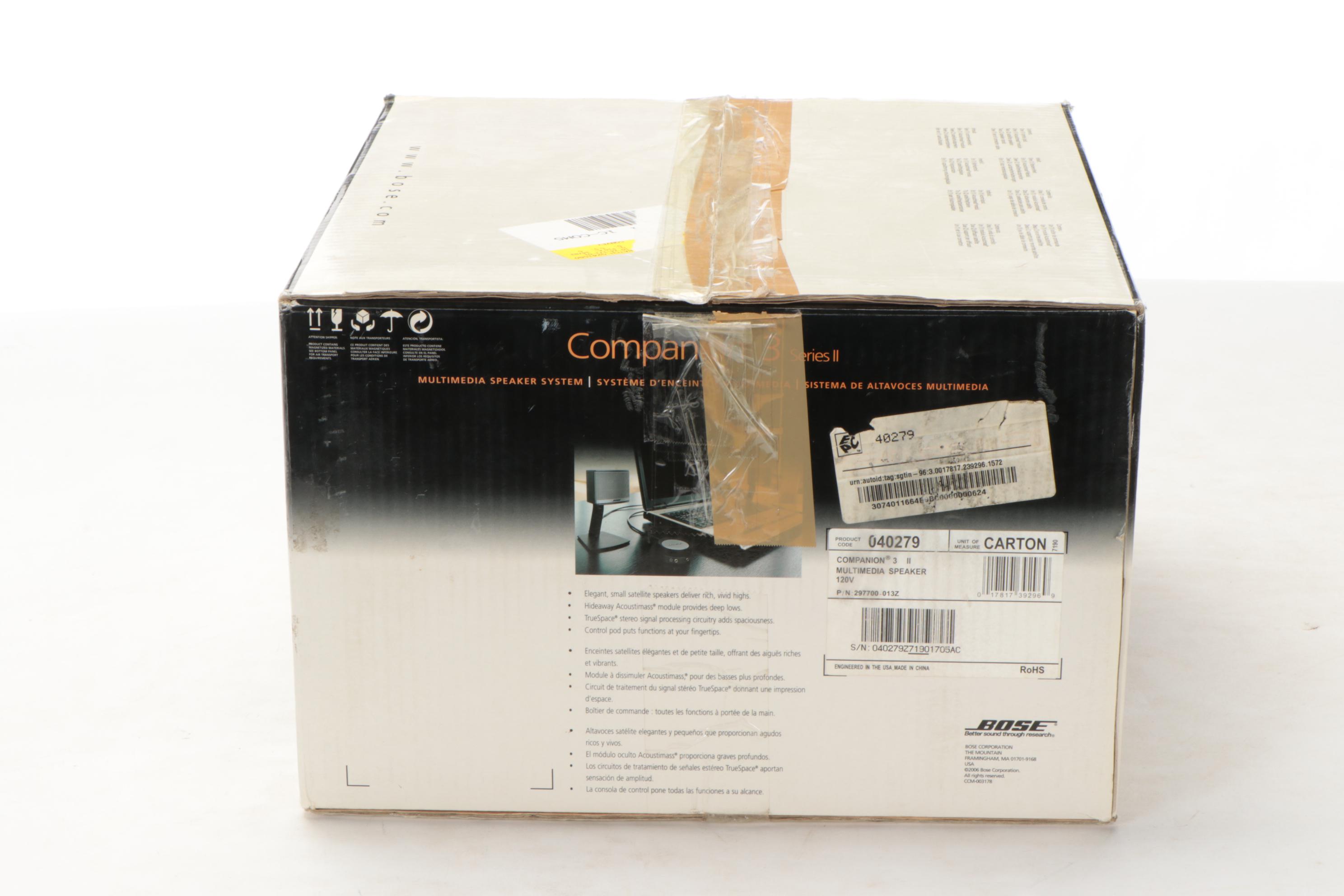 Bose Companion 3 Series II Multimedia Speaker System