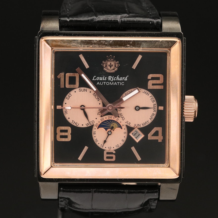 Louis Richard Triple Calendar Automatic Wristwatch