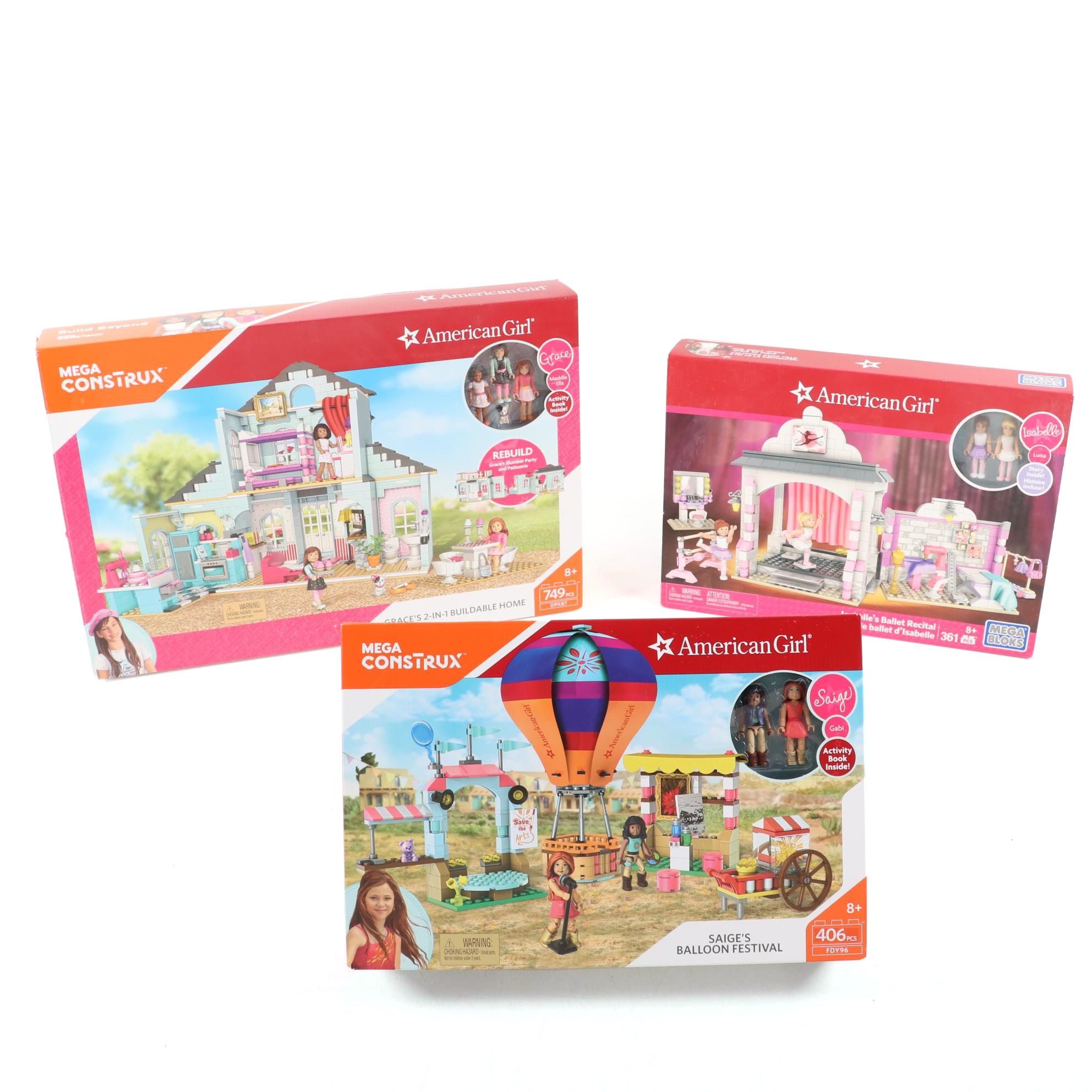"American Girl" Mega Construx and Mega Bloks Building Kits