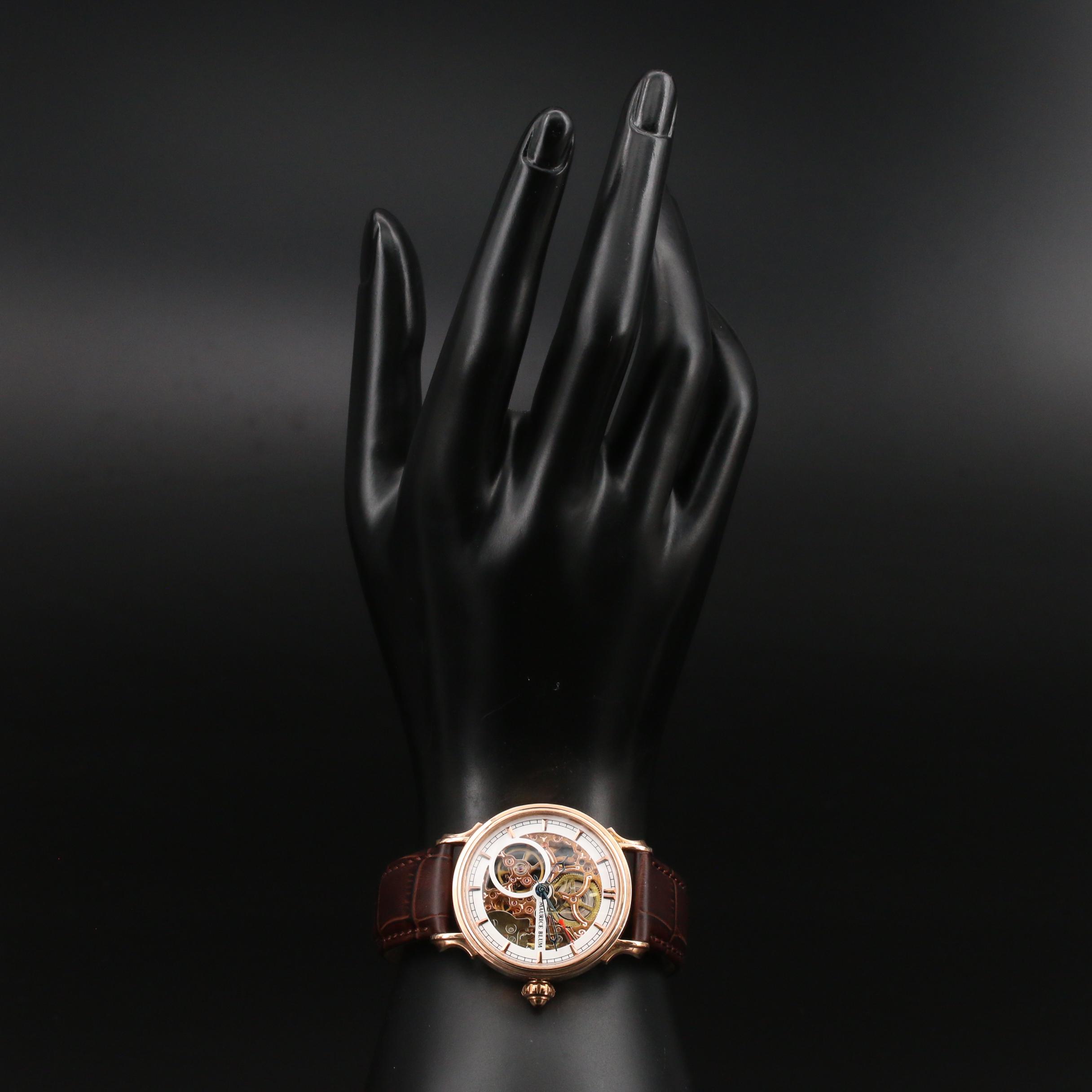 Maurice Blum Skeletal Dial Watch