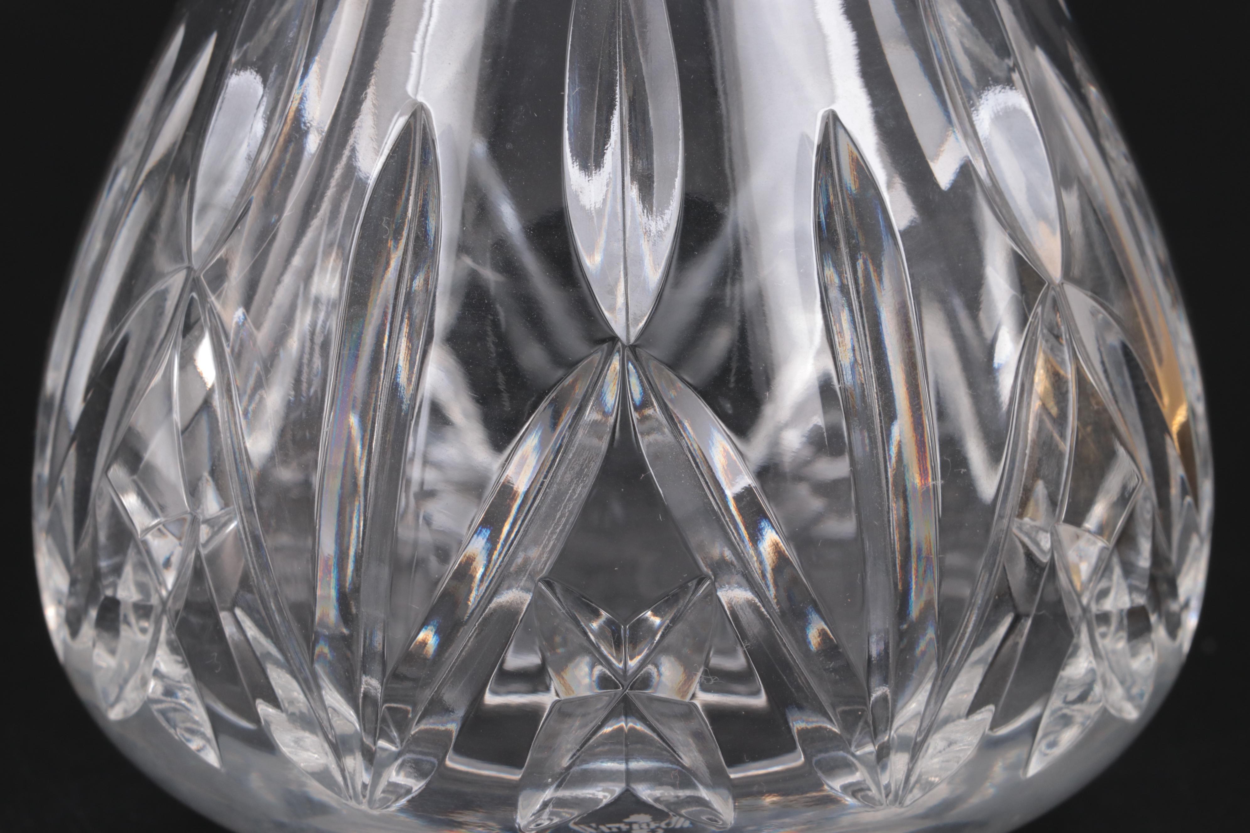 Waterford and Galway Crystal Hurricane Candlesticks