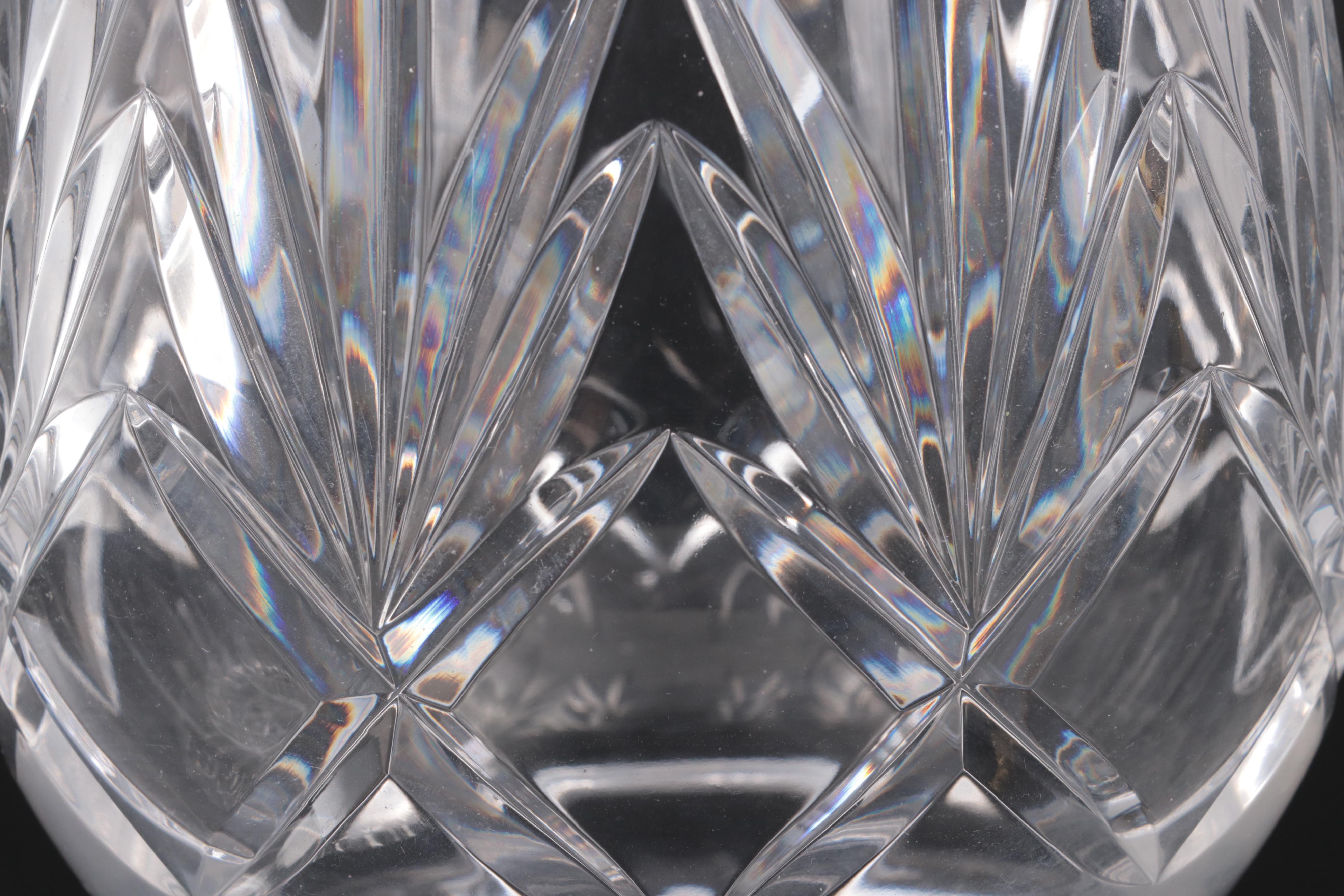 Waterford and Galway Crystal Hurricane Candlesticks