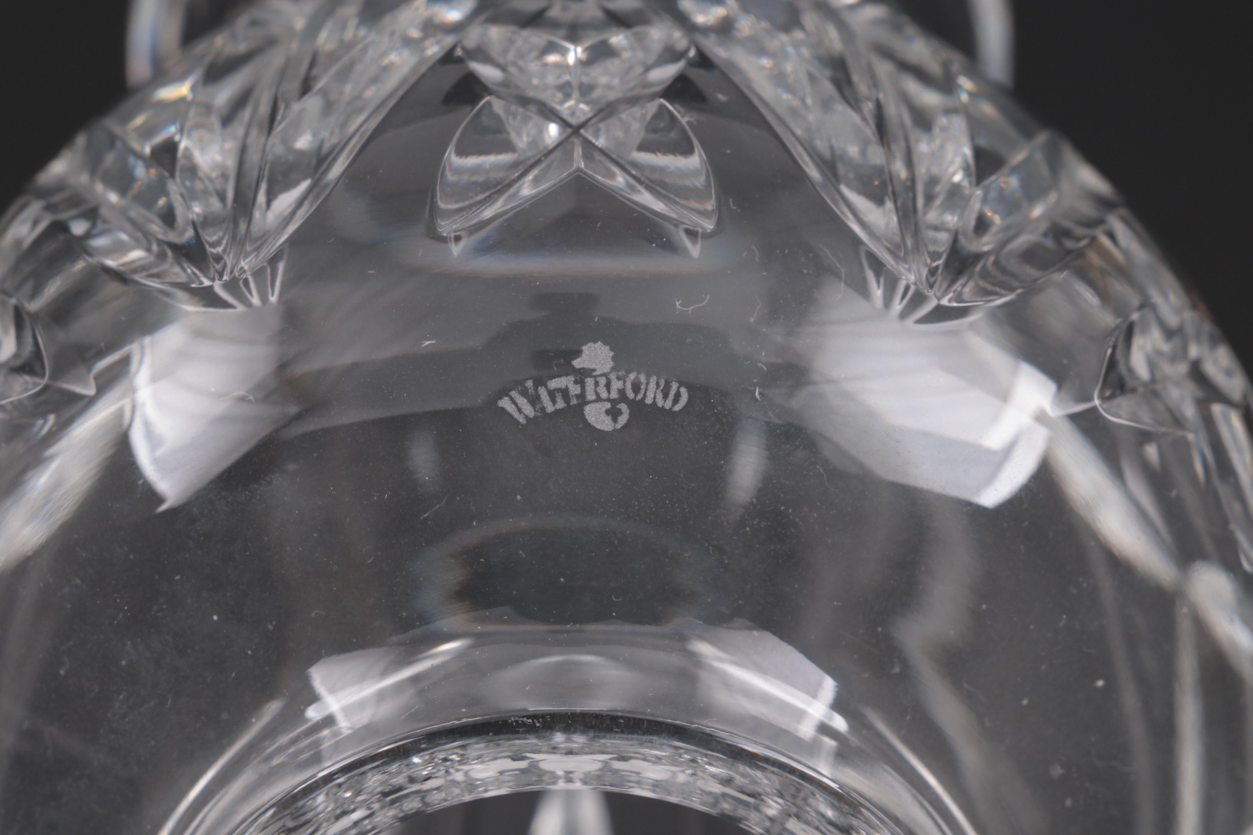 Waterford and Galway Crystal Hurricane Candlesticks