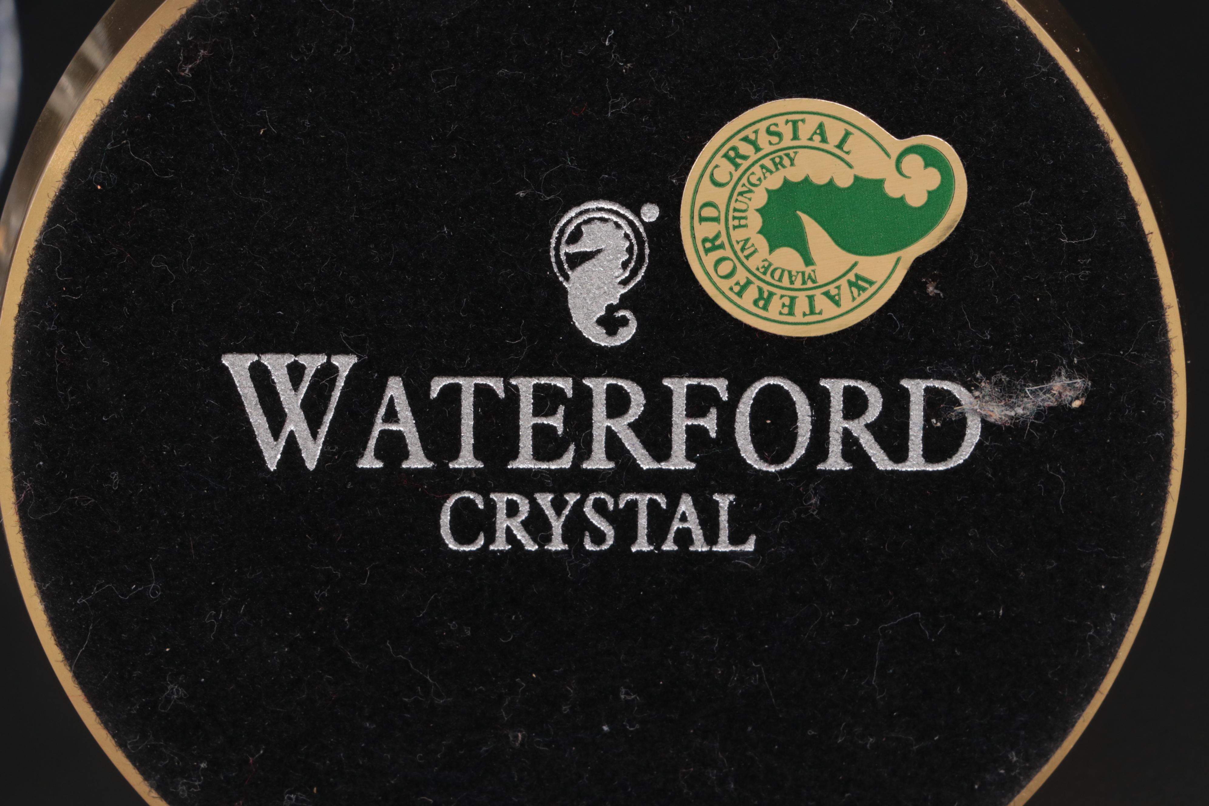 Waterford and Galway Crystal Hurricane Candlesticks