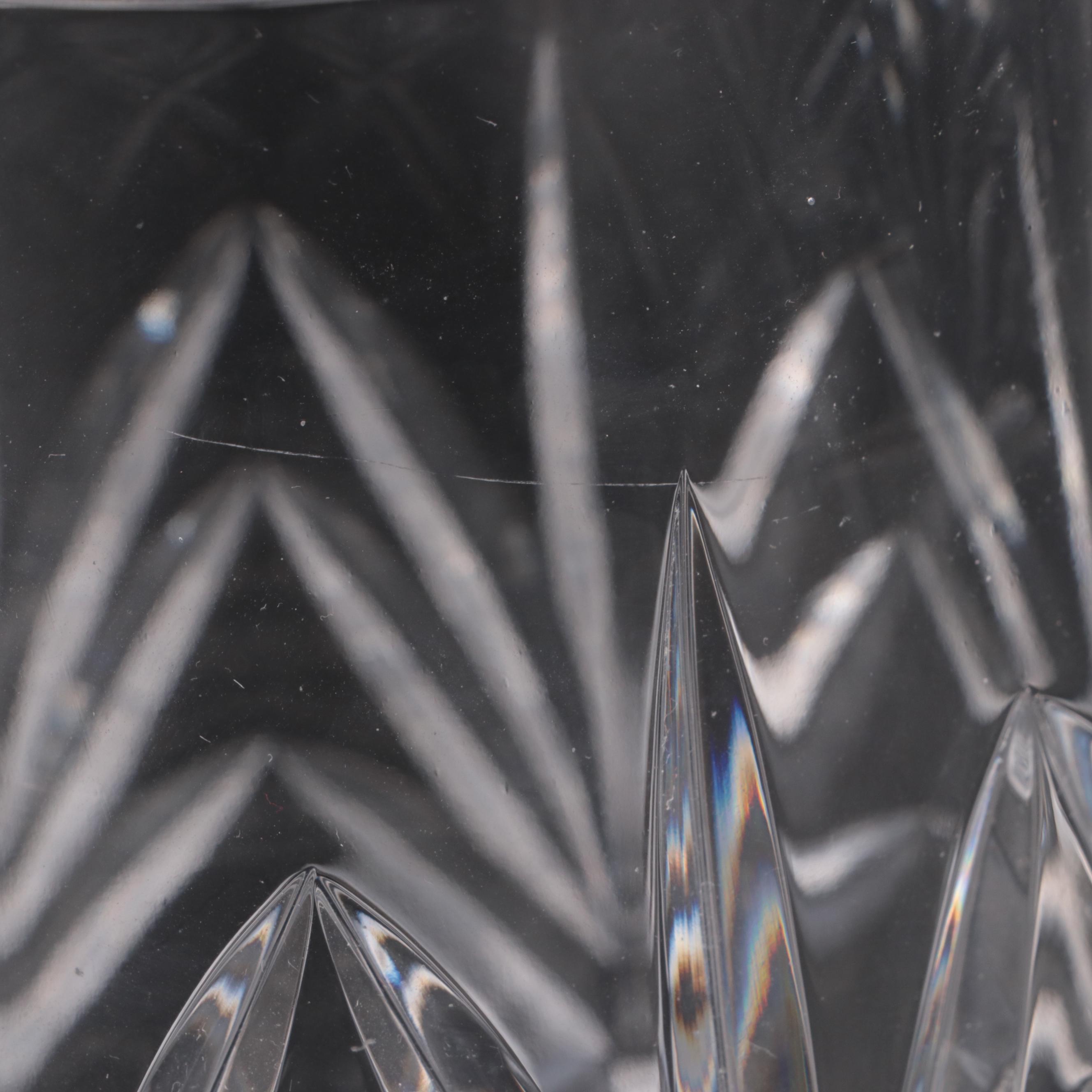 Waterford and Galway Crystal Hurricane Candlesticks