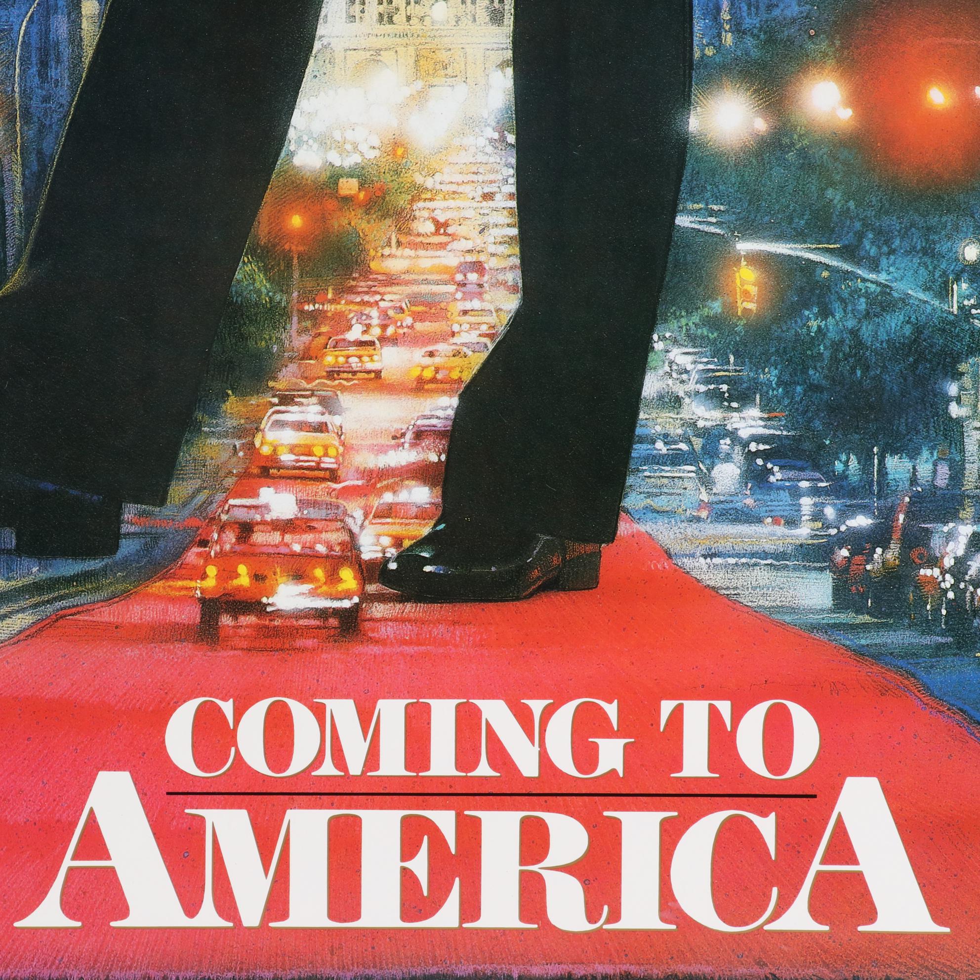 "Coming to America" Theatrical Release Movie Poster, 1988