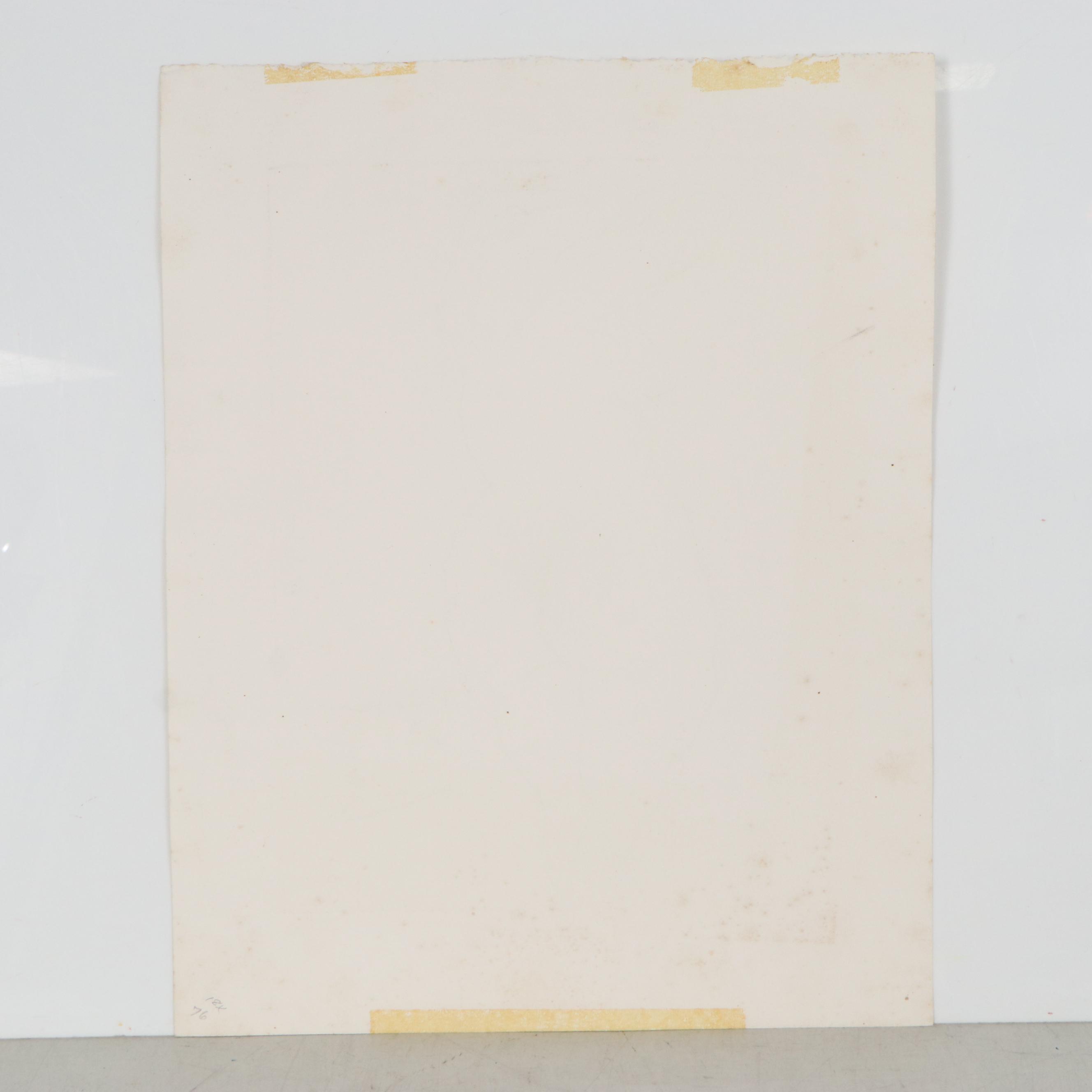 Restrike Etching after Pablo Picasso "Back of a Nude Woman (Femme nue de dos)"