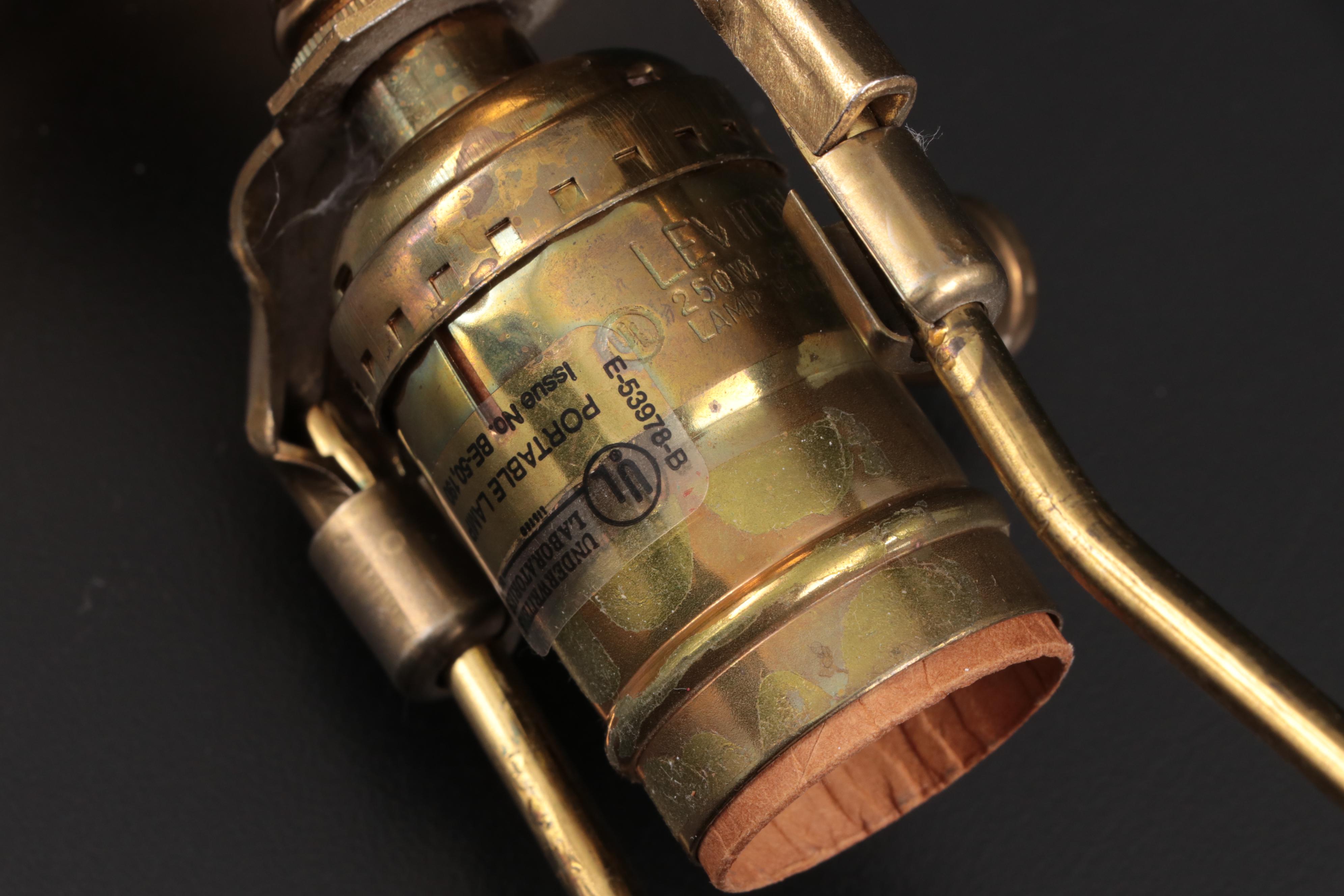 Waterford Crystal "Carina" Fluted Column Table Lamp with Pleated Shade