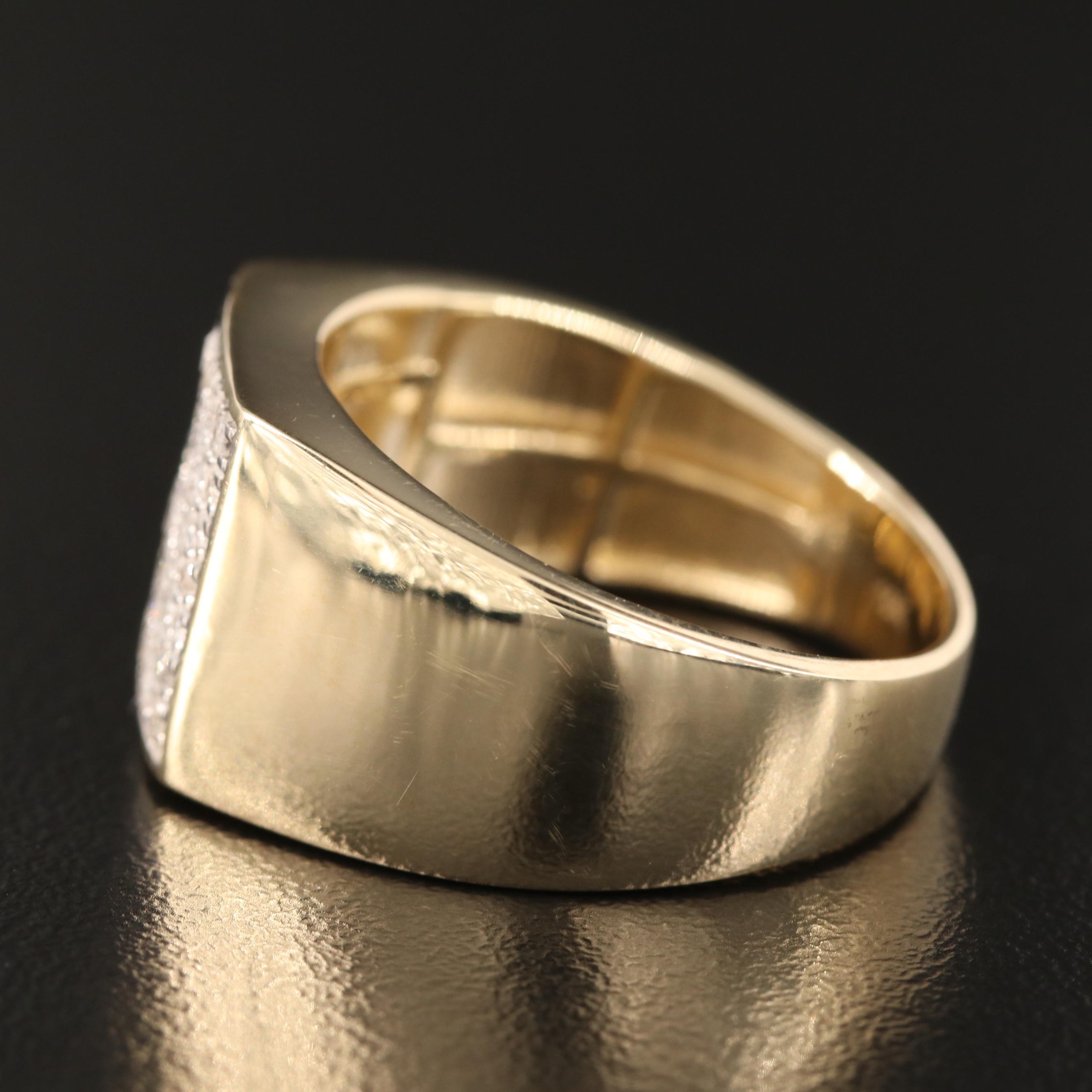 10K Diamond Square Grid Ring