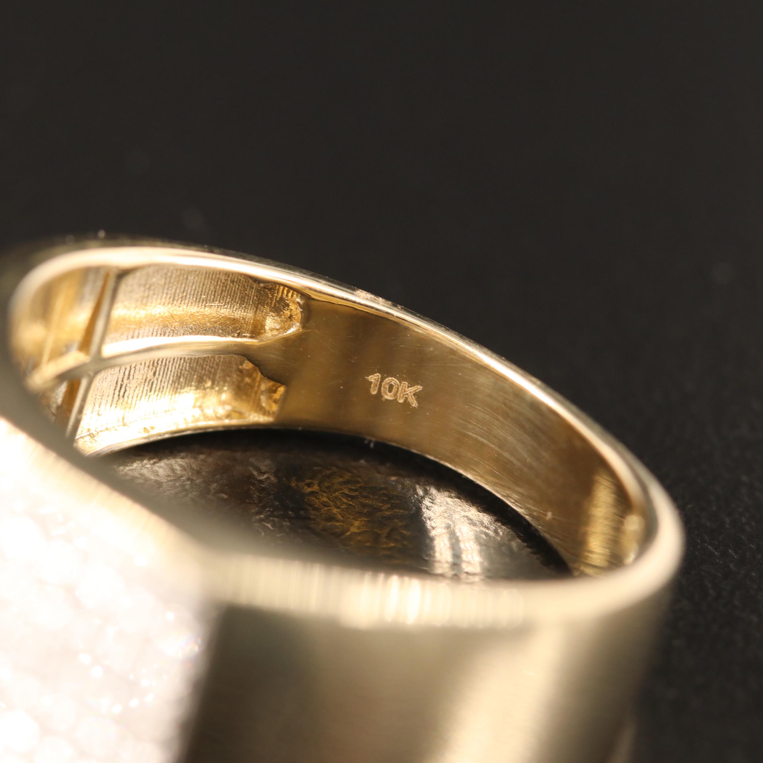 10K Diamond Square Grid Ring