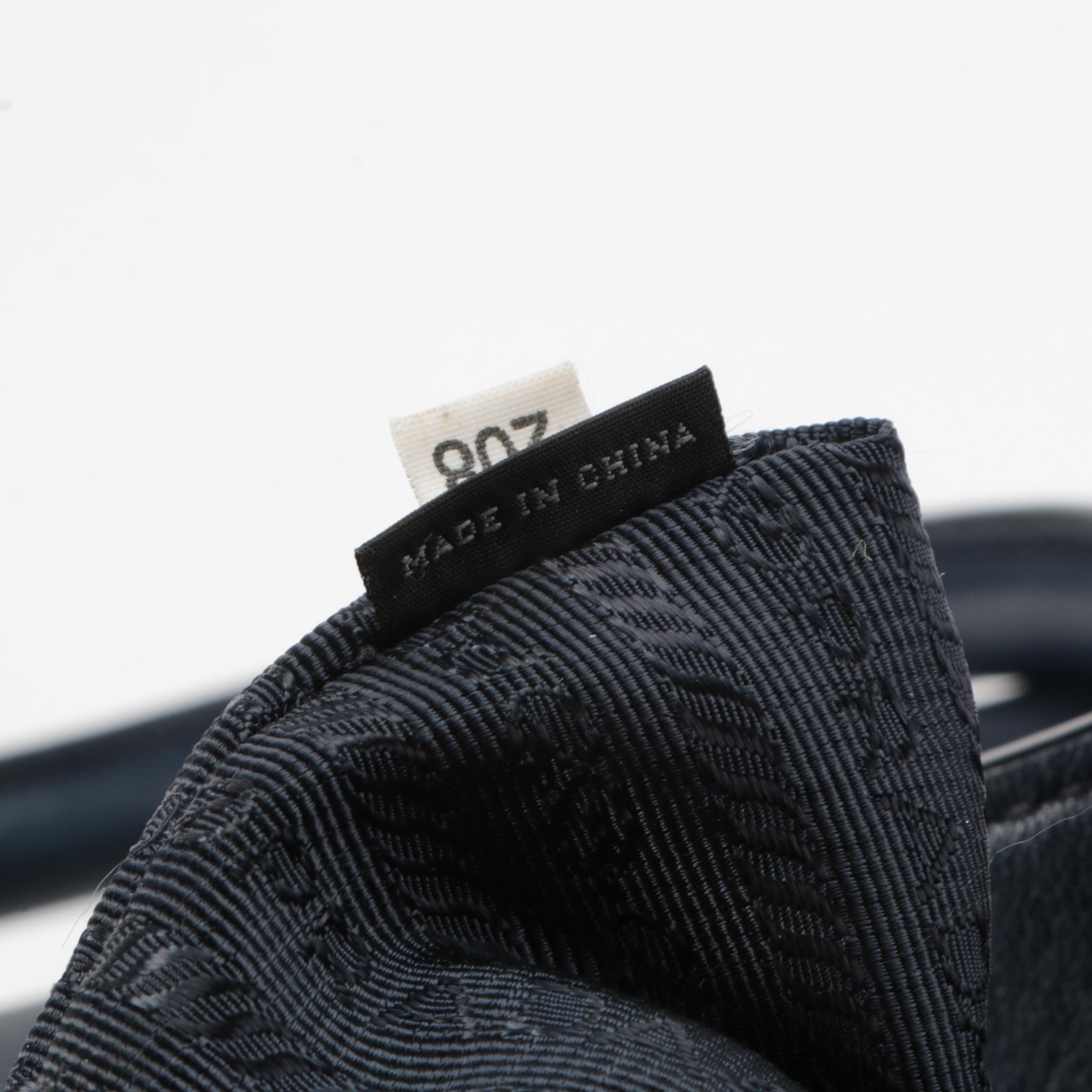 Prada Convertible Zipper Detail Tote in Blue Vitello Leather