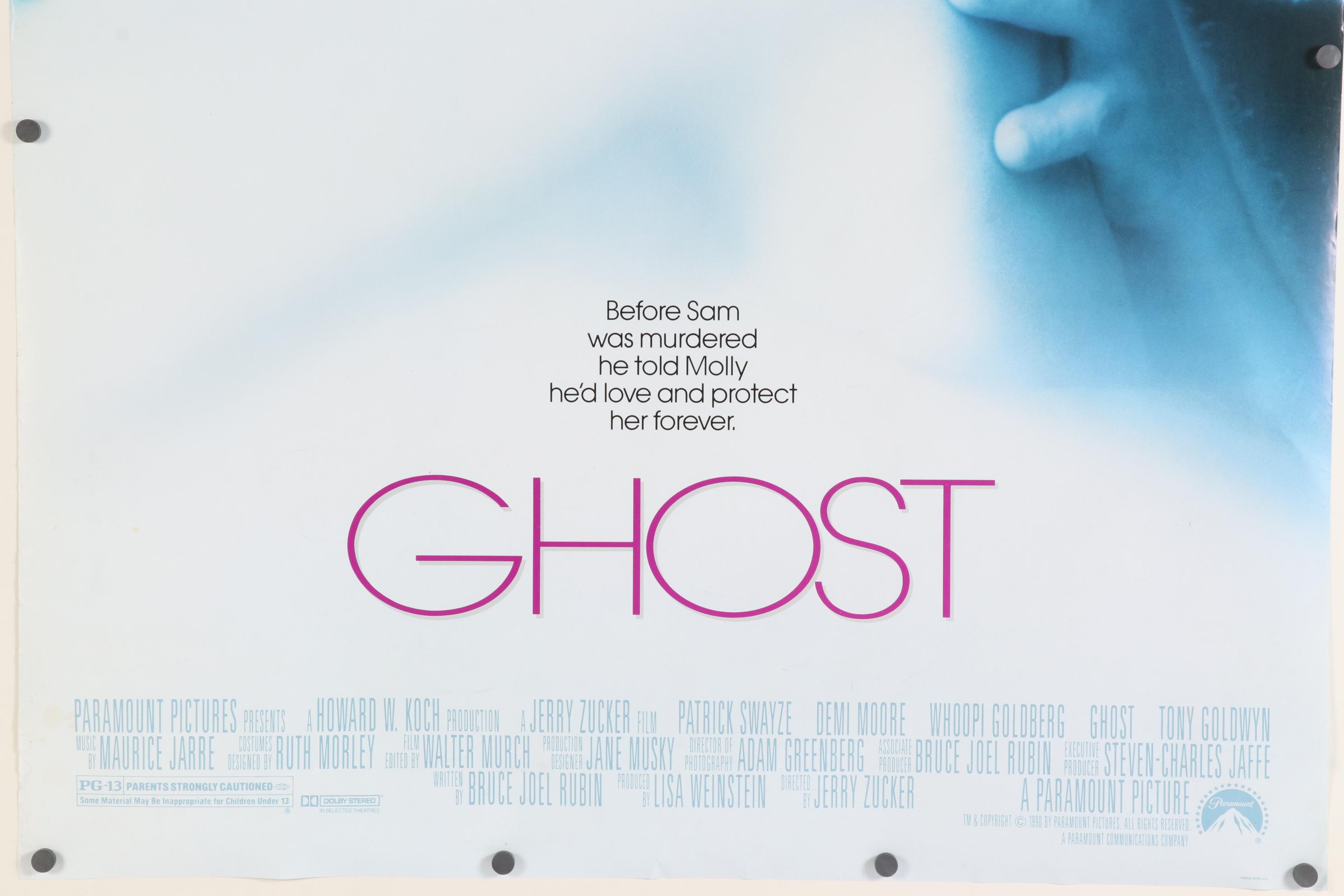 "Ghost" One-Sheet Theatrical Release Movie Poster, 1990