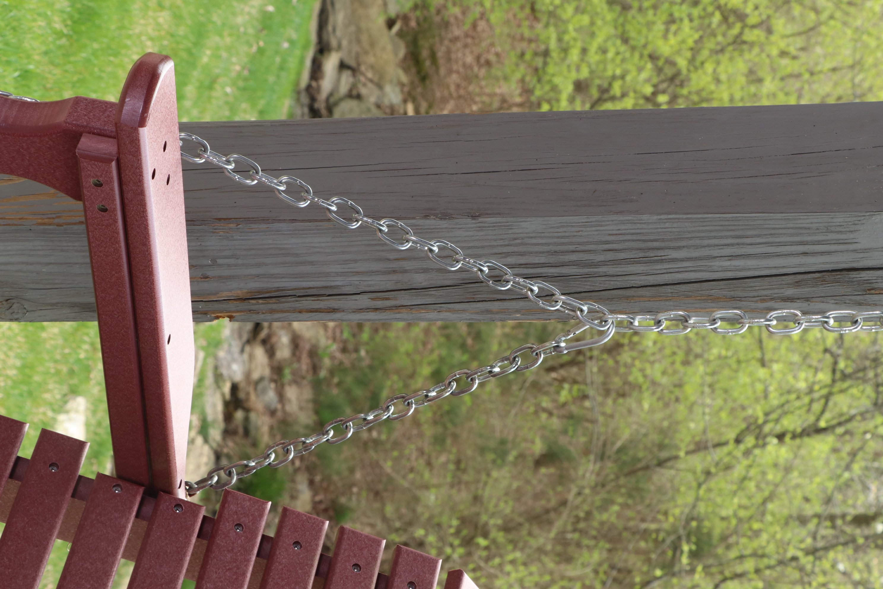 LuxCraft Recycled Plastic Outdoor Swing